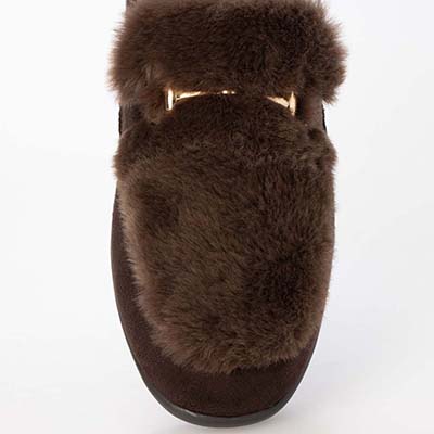 テーン tehen ビットとファー付きドライビングシューズ TN5704 D-BROWN 23.0
