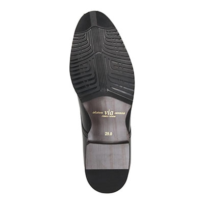ヴィア カミーノ via cammino 外羽根ストレートチップ・ビジネスシューズ  VC8045 BLACK 25.0