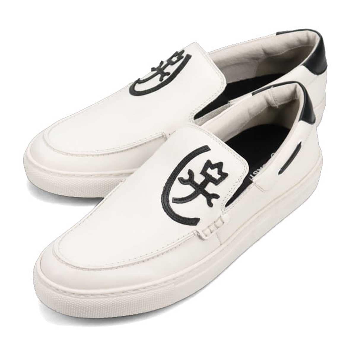 カステルバジャック CASTELBAJAC スリッポンレザースニーカー  012328 WHITE 25.0