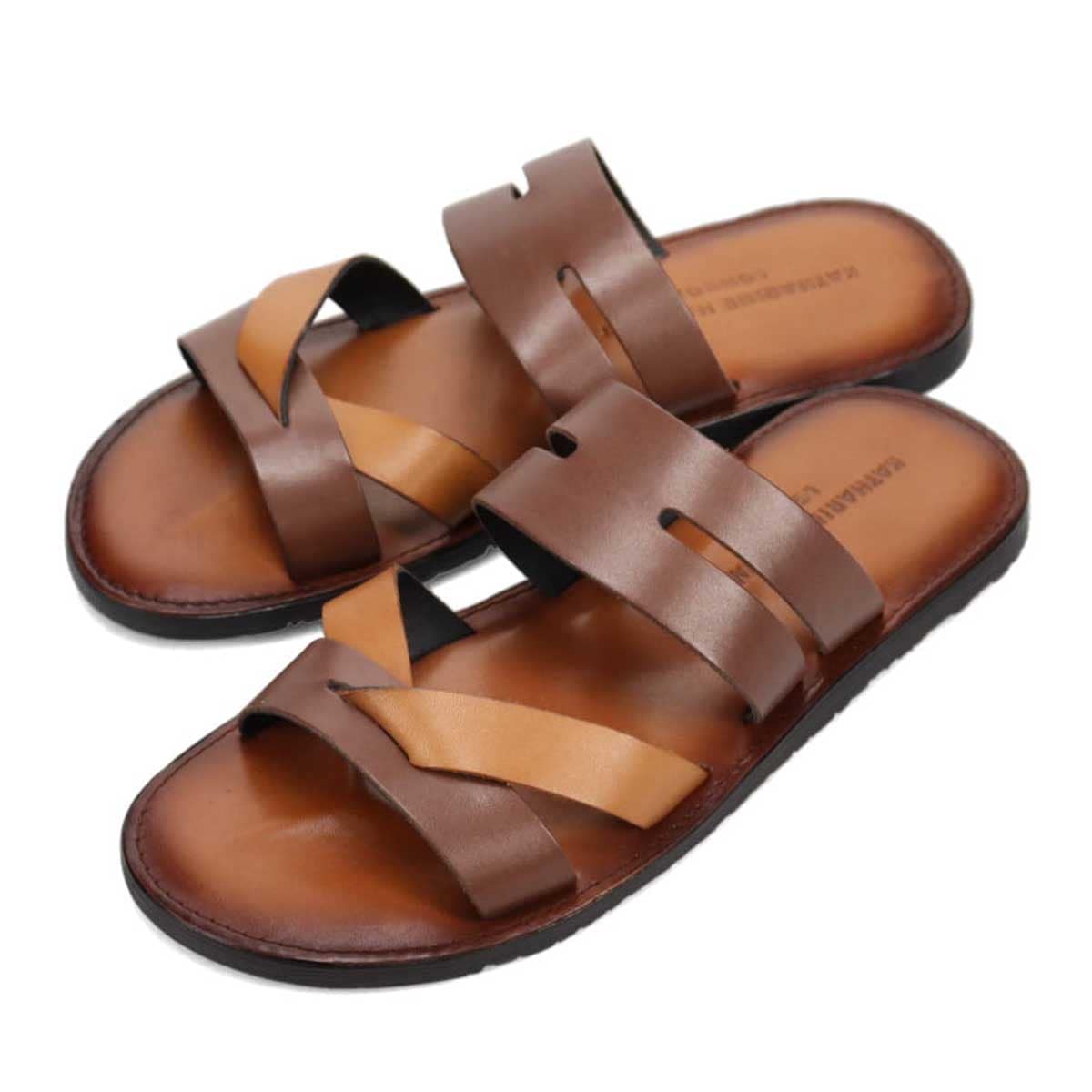 キャサリンハムネットロンドン KATHARINE HAMNETT LONDON レザーサンダル  031770 D-BROWN 25.0