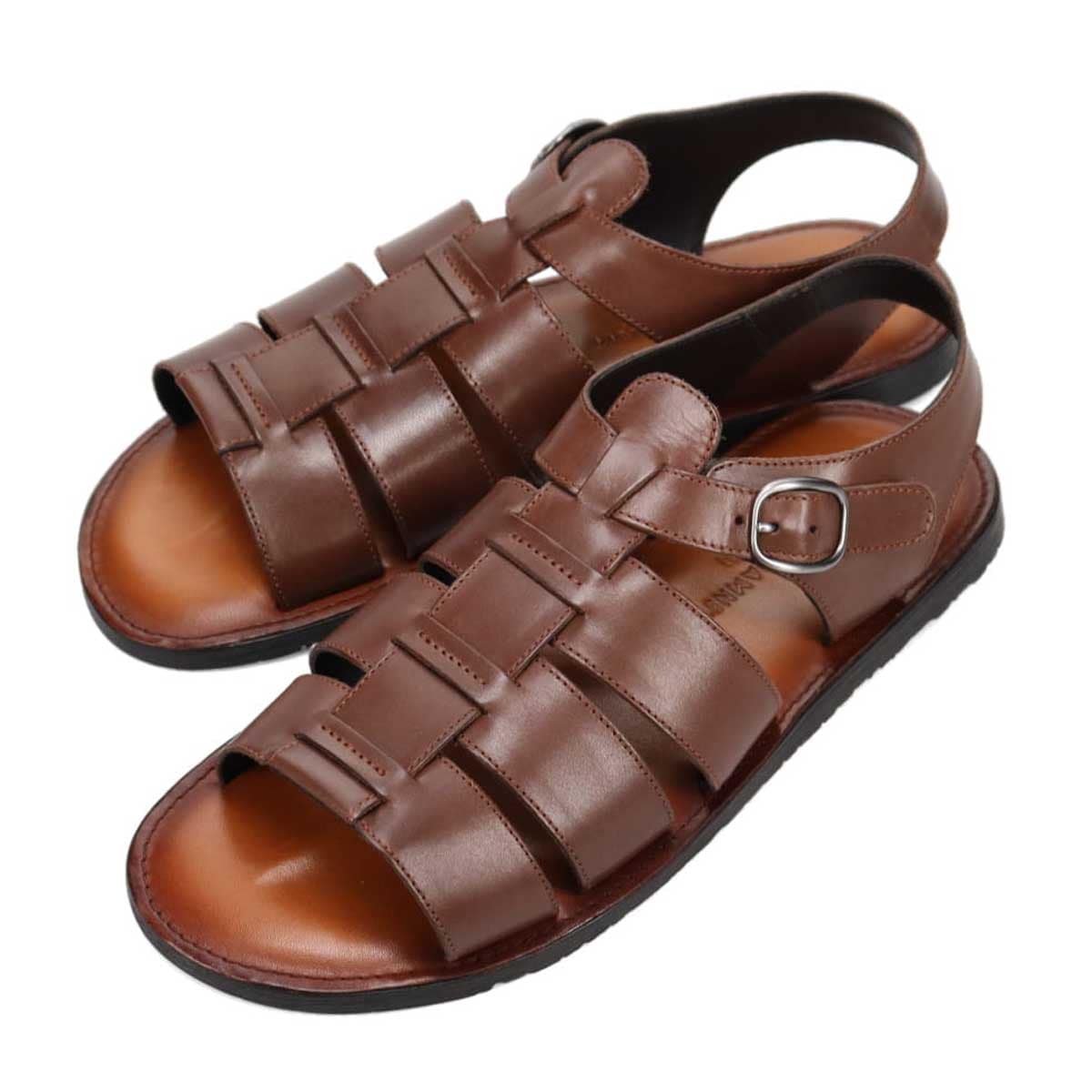 キャサリンハムネットロンドン KATHARINE HAMNETT LONDON レザーサンダル  031771 D-BROWN 25.0