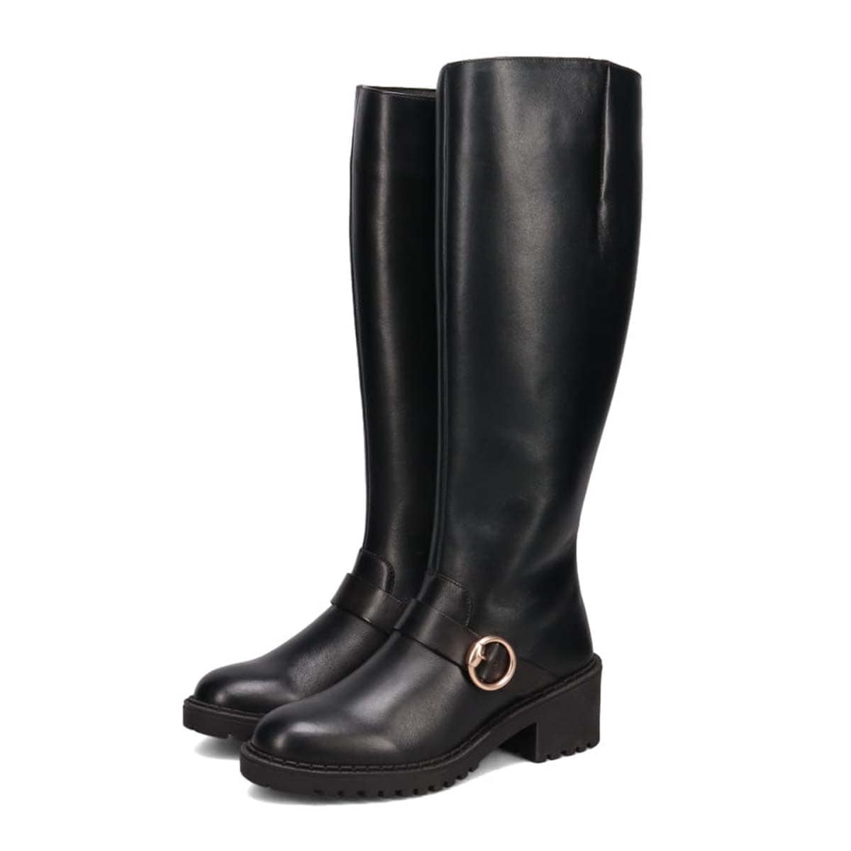 KATHARINE HAMNETT LONDON　ロングブーツ 048108 BLACK 23.0