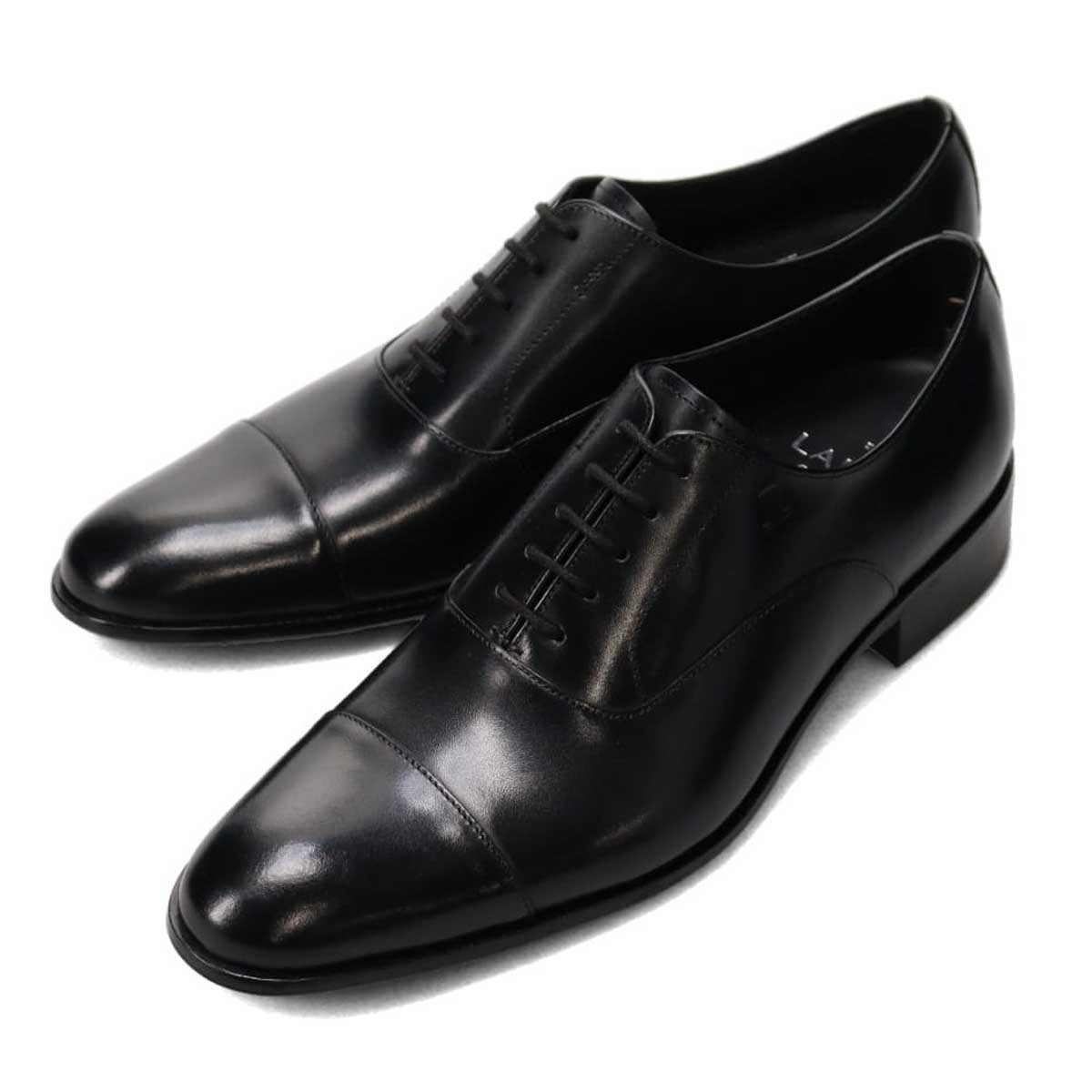 ランバンコレクション LANVIN COLLECTION 内羽根ストレートチップビジネスシューズ  083469 BLACK 25.0