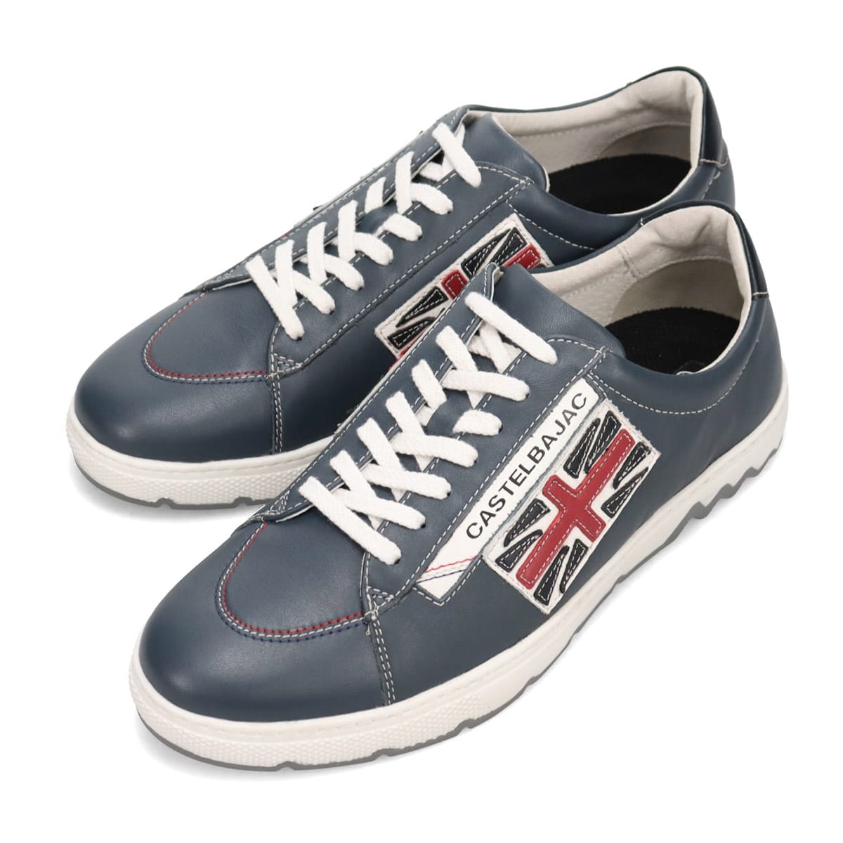 CASTELBAJAC　オパンケ製法　レザースニーカー　12269 NAVY 25.0