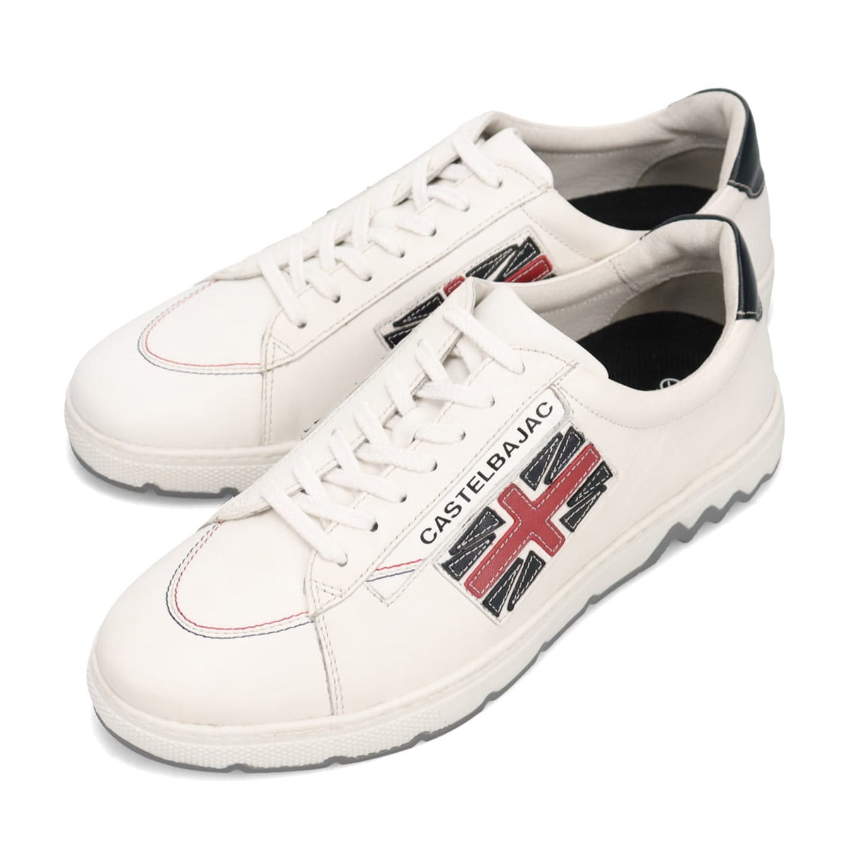 CASTELBAJAC　オパンケ製法　レザースニーカー　12269 WHITE 25.0