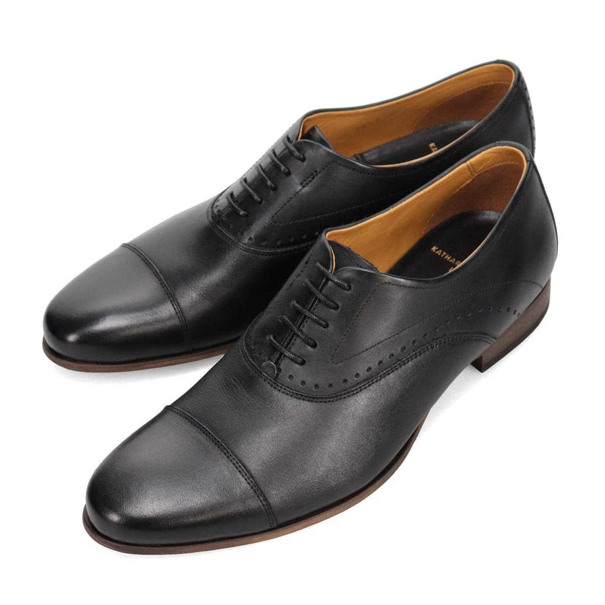 キャサリンハムネットロンドン KATHARINE HAMNETT LONDON　ストレートチップ ドレスカジュアルシューズ　31696 BLACK 25.0