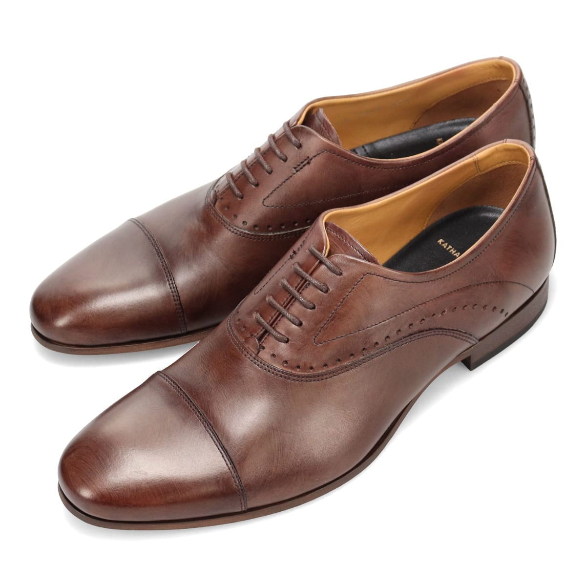 キャサリンハムネットロンドン KATHARINE HAMNETT LONDON　ストレートチップ ドレスカジュアルシューズ　31696 D-BROWN 25.0