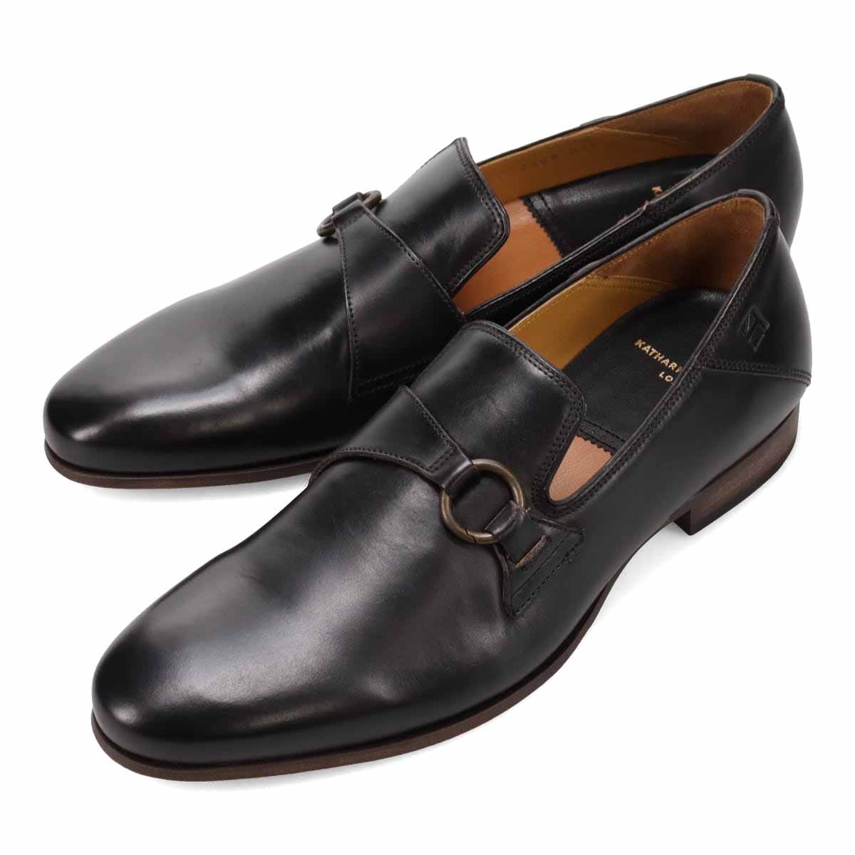 キャサリンハムネットロンドン KATHARINE HAMNETT LONDON ドレスカジュアルシスリッポンシューズ  31745 BLACK 25.0