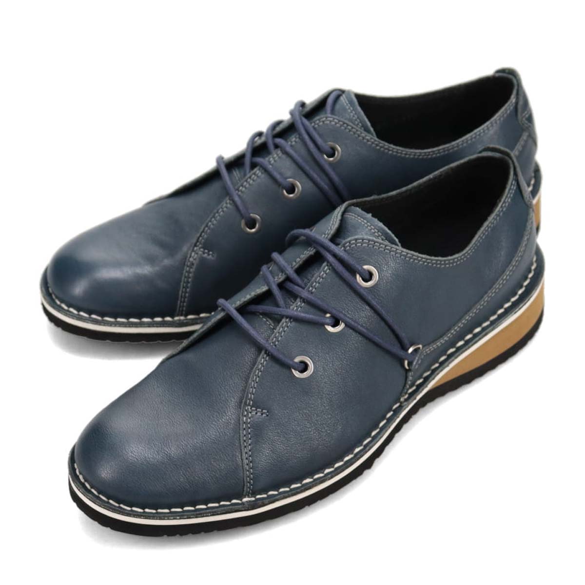 キャサリンハムネットロンドン KATHARINE HAMNETT LONDON　レースアップダービーシューズ　31762 NAVY 25.0