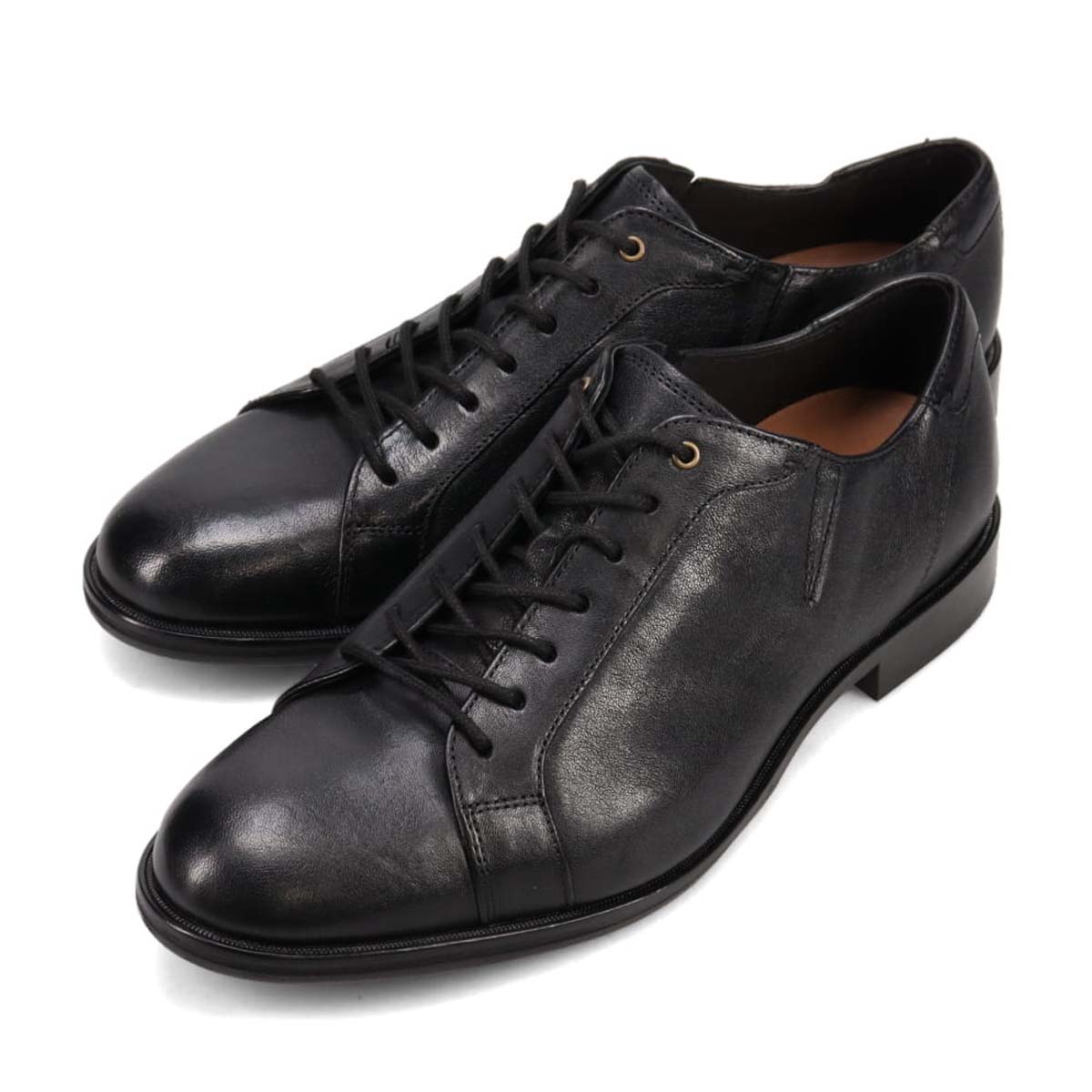 キャサリンハムネットロンドン KATHARINE HAMNETT LONDON  レースアップレザースニーカー　34023 BLACK 25.0