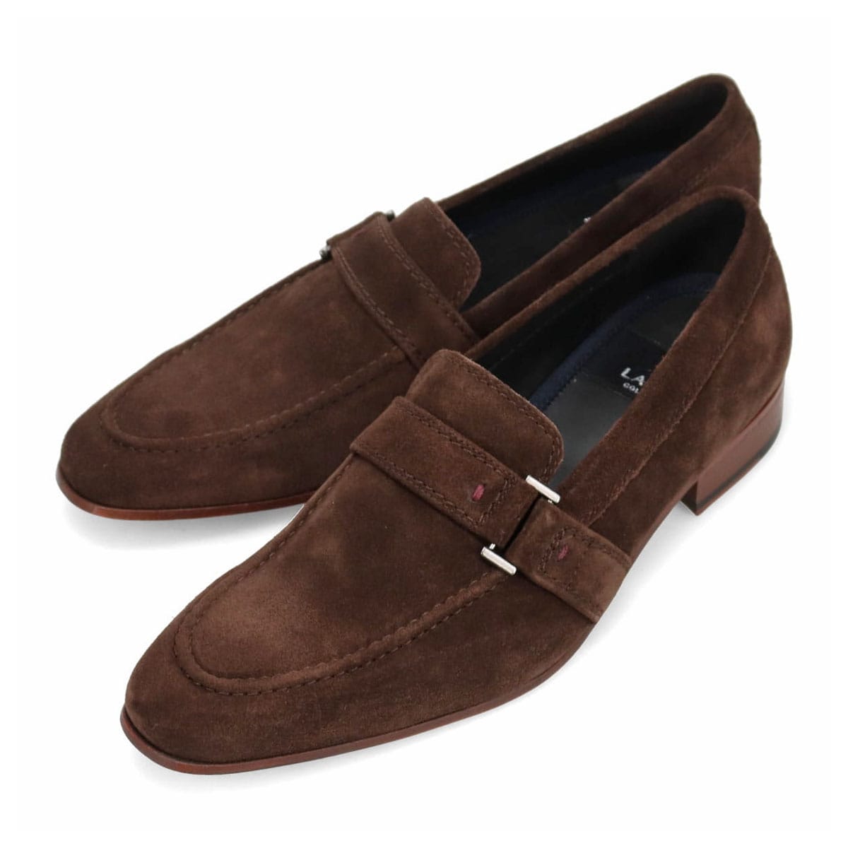 LANVIN COLLECTION　ドレスカジュアルベルトスリッポンシューズ　83445 D-BROWN 25.0