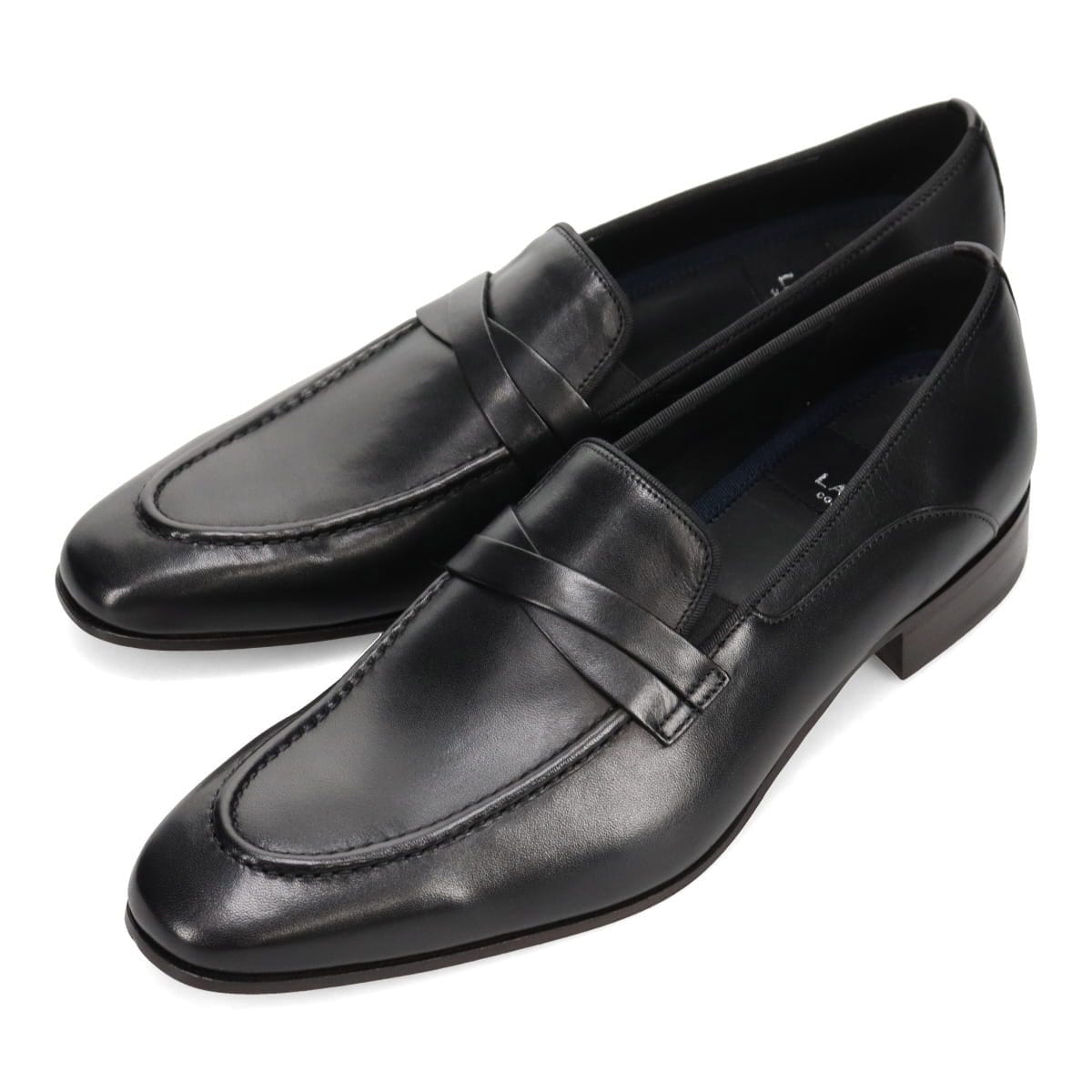 【SIAA仕上げ】LANVIN COLLECTION  スリッポンドレスシューズ  83455 BLACK 25.0