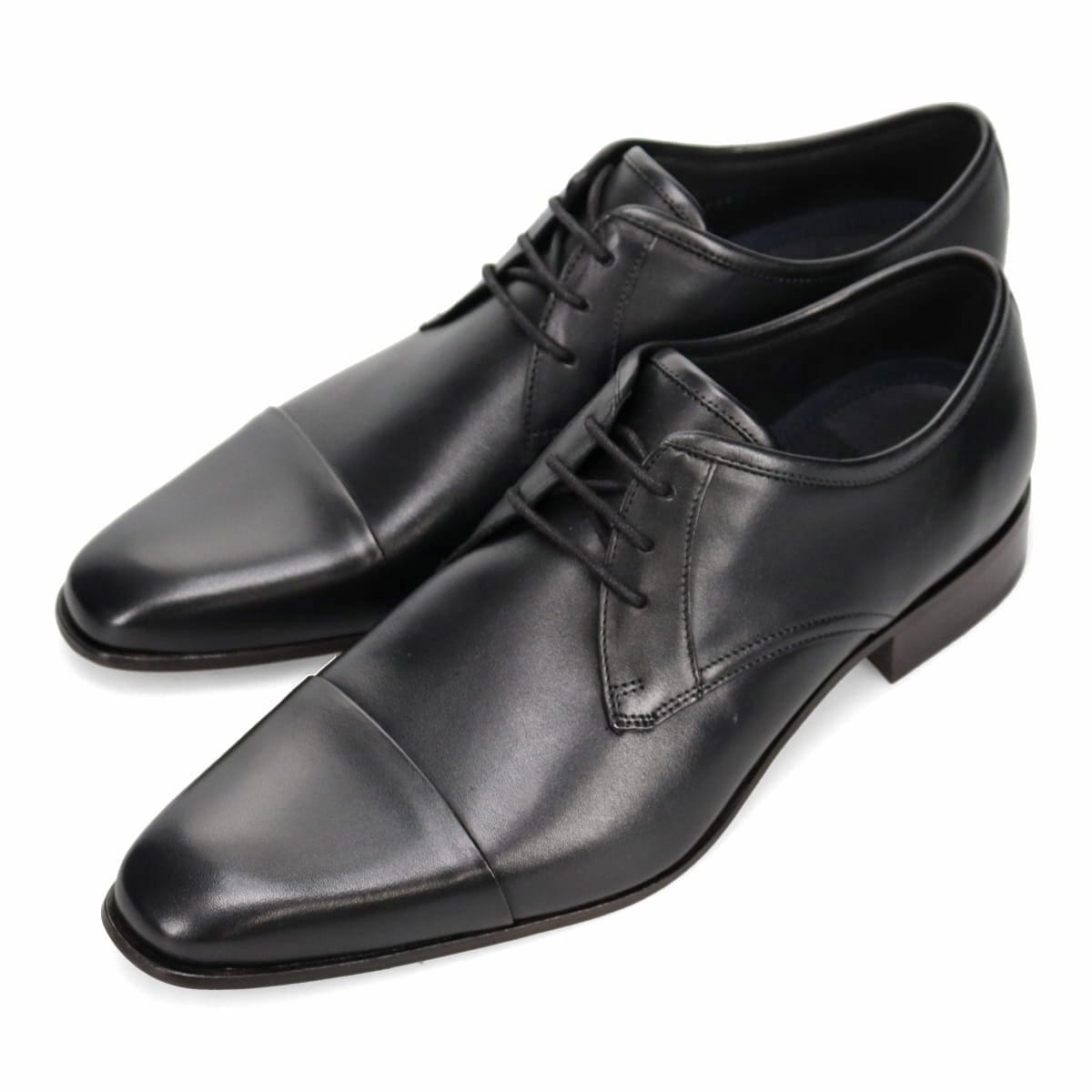 【SIAA仕上げ】LANVIN COLLECTION ストレートチップ レースアップドレスシューズ  83457 BLACK 25.0