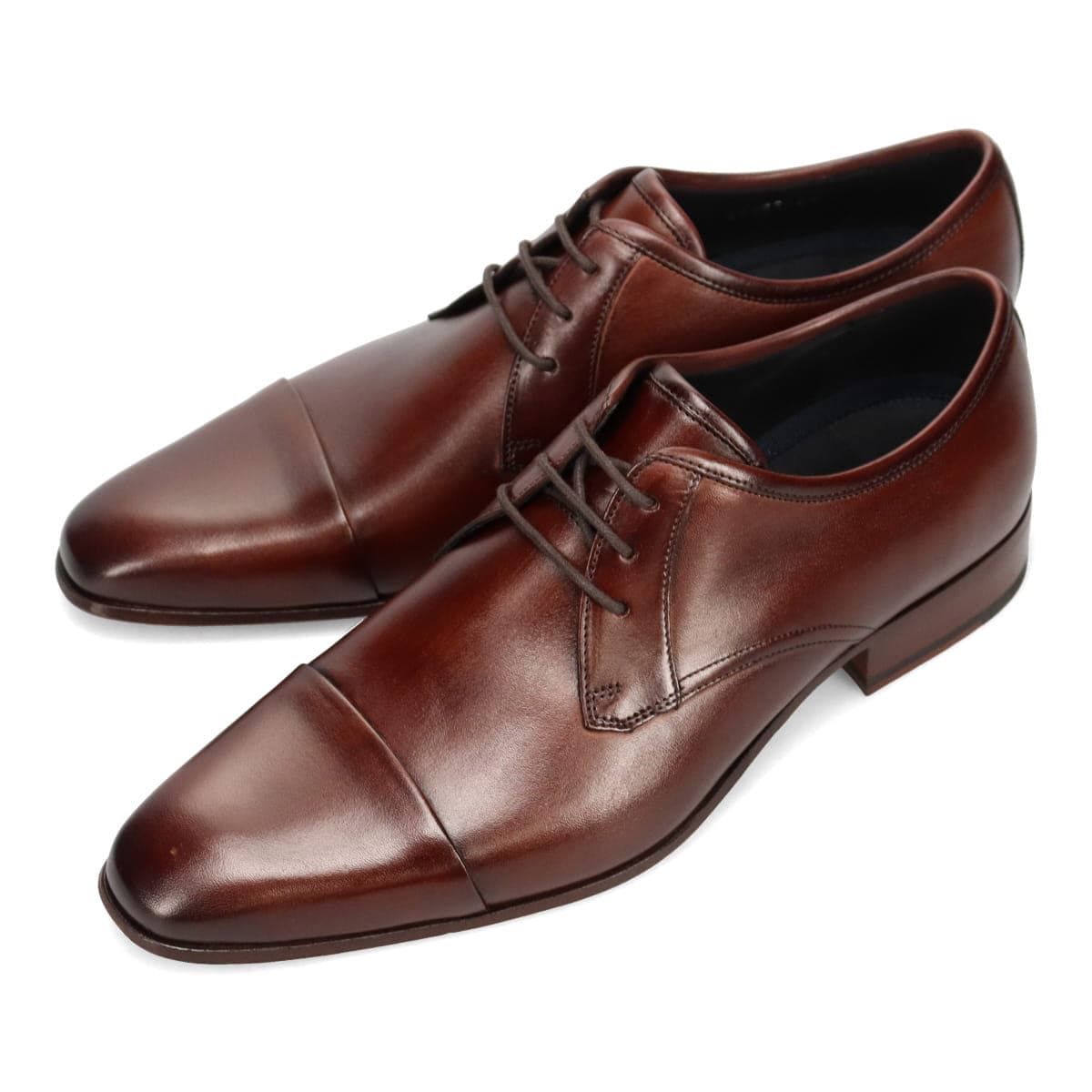 【SIAA仕上げ】LANVIN COLLECTION ストレートチップ レースアップドレスシューズ  83457 BROWN 25.0