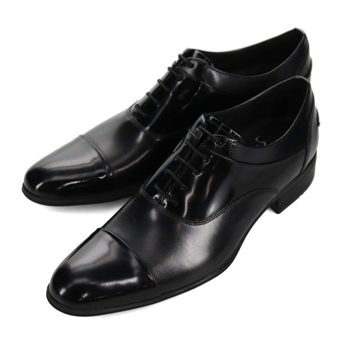 ランバンコレクション LANVIN COLLECTION 異素材MIXストレートチップオックスフォード　83503 BLACK 25.0
