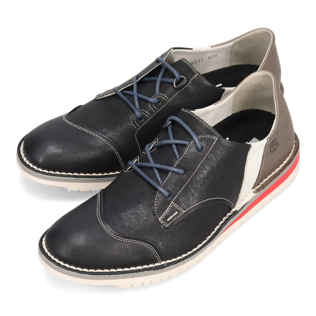 LANVIN en Bleu　レースアップ・カジュアルシューズ  86176 BLACK 25.0