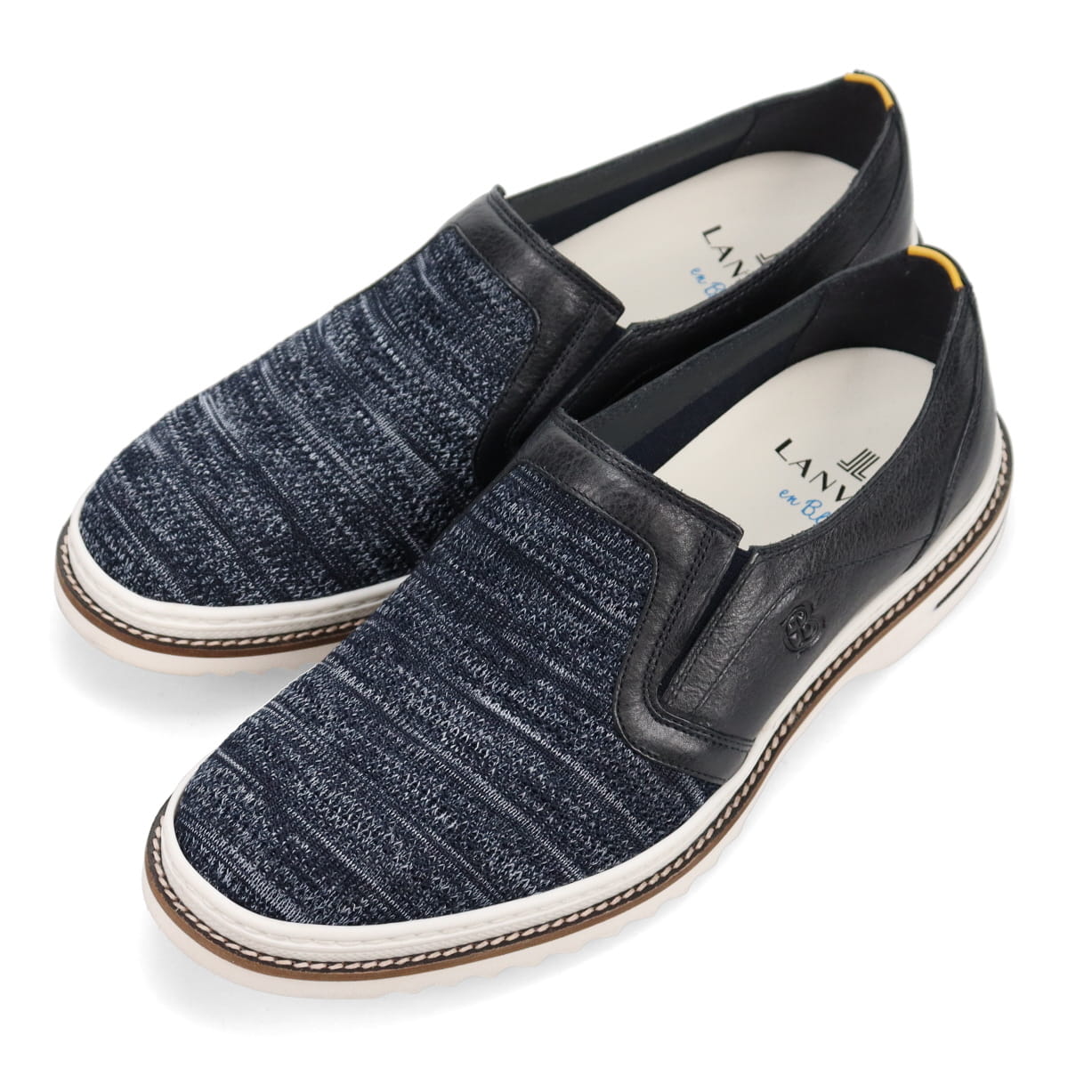 LANVIN en Bleu　スリッポンカジュアルシューズ  86470 NAVY 25.0