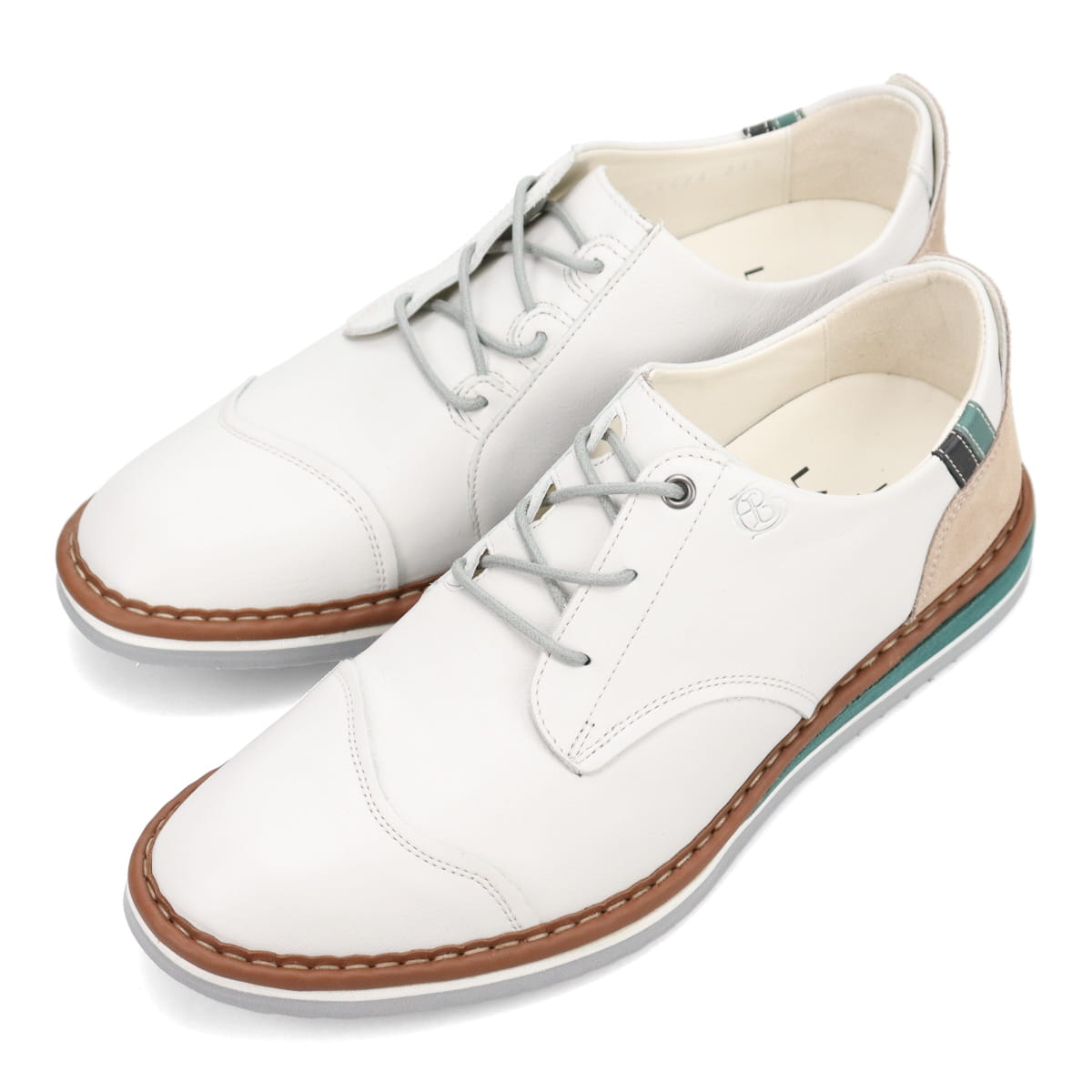 LANVIN en Bleu　レースアップ カジュアルシューズ  86474 WHITE 25.0