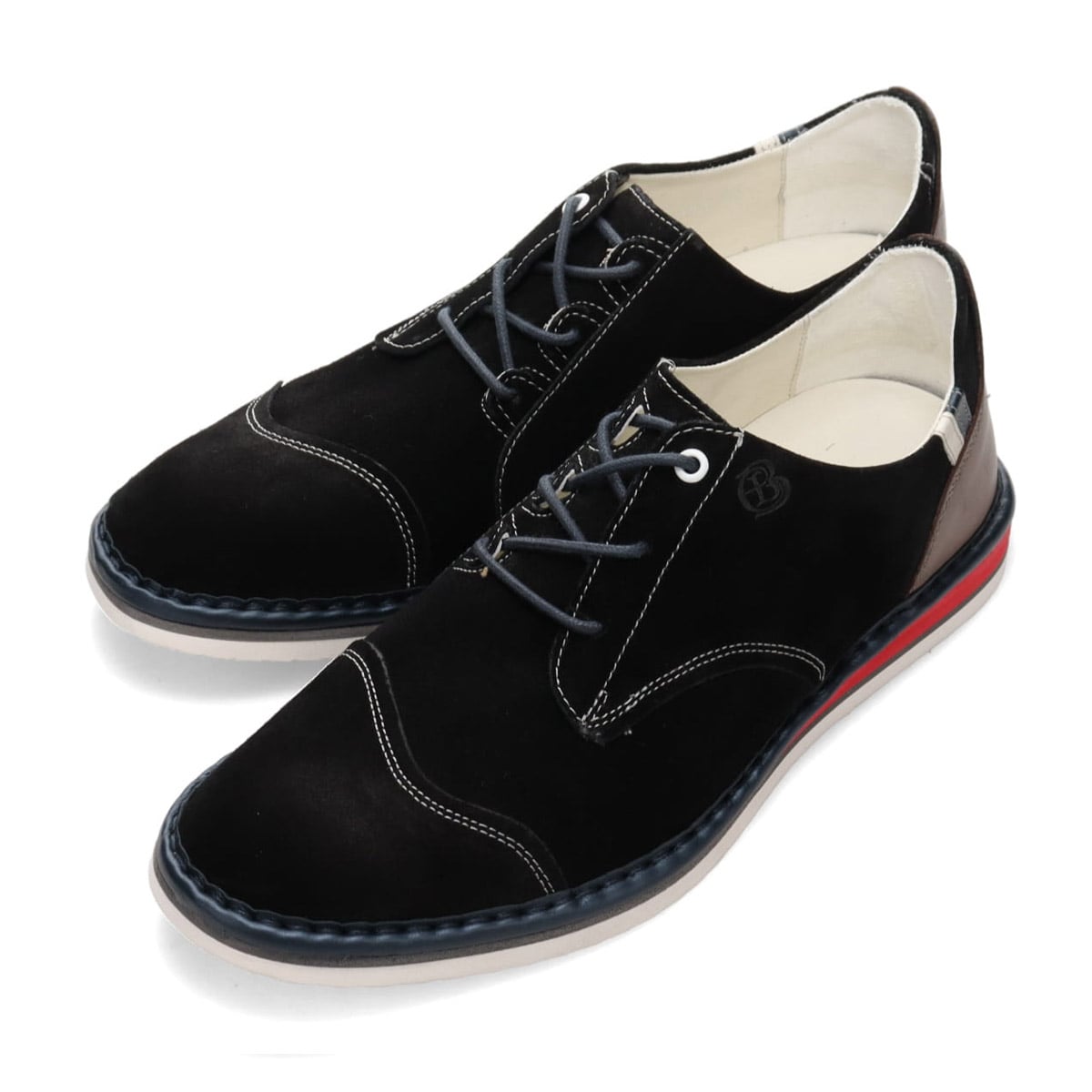 LANVIN en Bleu　アシンメトリーレースアップ カジュアルシューズ　86483 BLACK 25.0