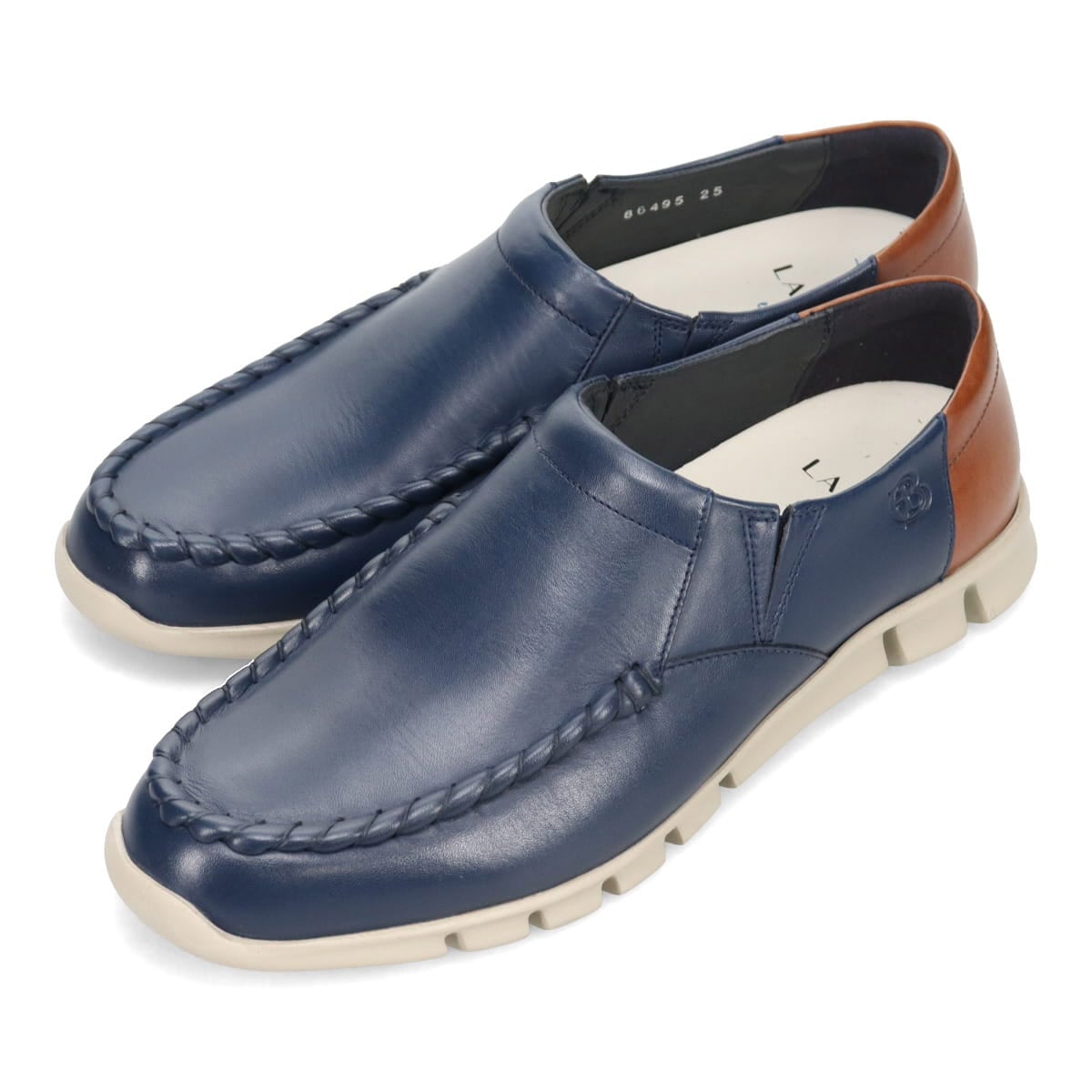 LANVIN en Bleu　スリッポンカジュアルシューズ  86495 NAVY 25.0