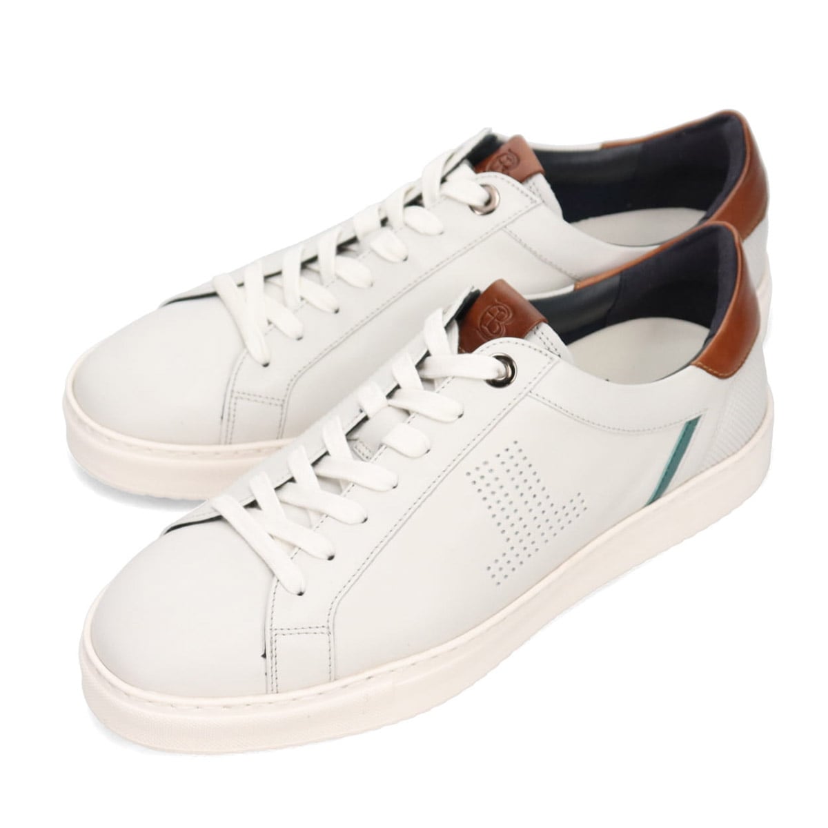 LANVIN en Bleu　カジュアルレザースニーカー  86501 WHITE 25.0