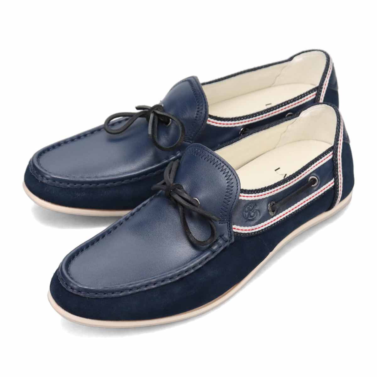 ランバンオンブルー LANVIN en Bleu  コンビネーションドライビングシューズ 86544 NAVY 25.0