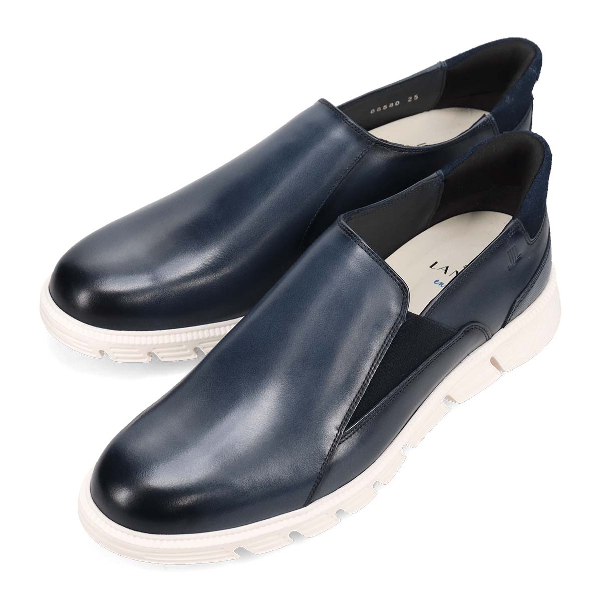 ランバンオンブルー LANVIN en Bleu  スリッポンカジュアルシューズ　86580 NAVY 25.0