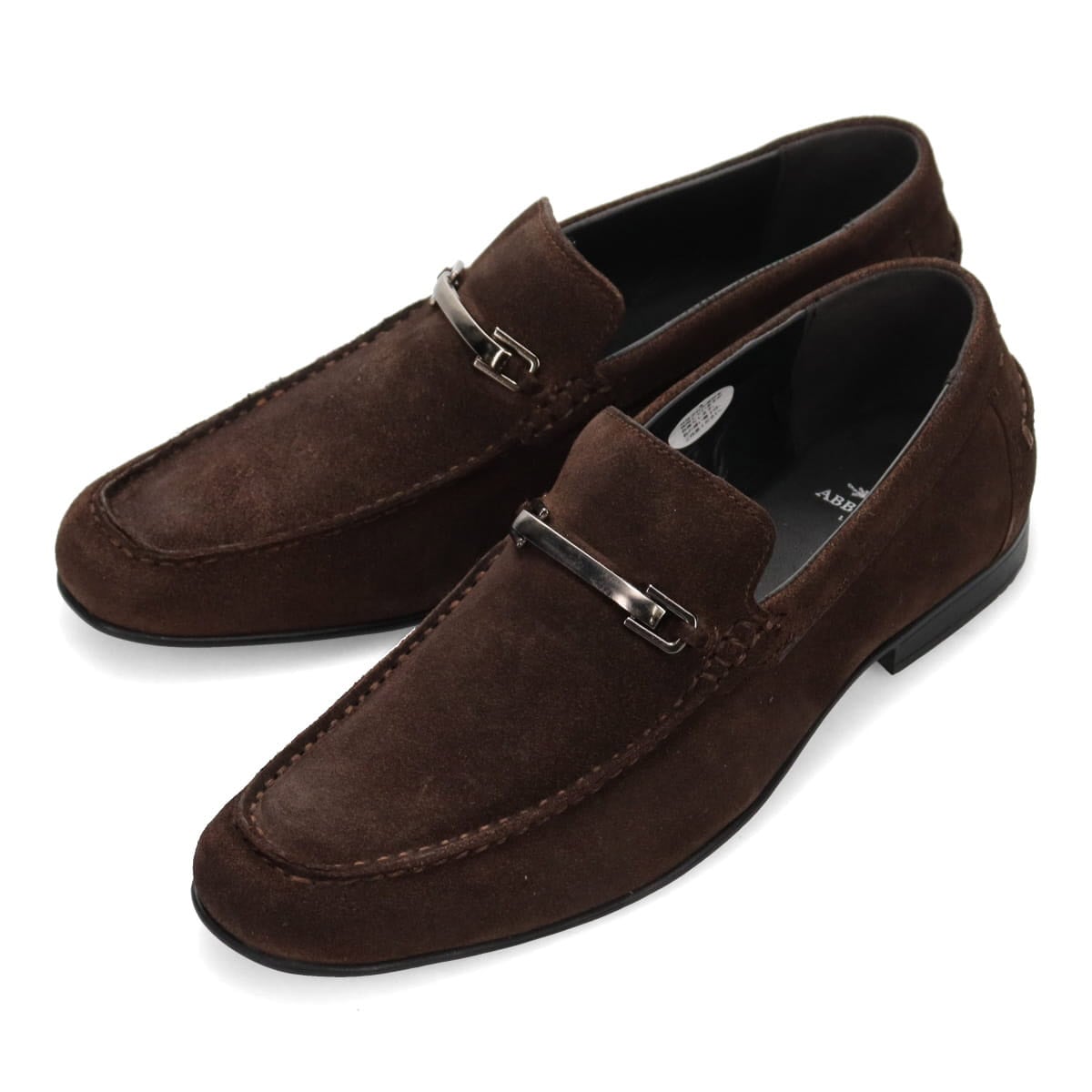 アビーロード ABBEY ROAD ビット付き スリッポン カジュアルシューズ　AB8103 D-BROWN-VELOURS 25.0
