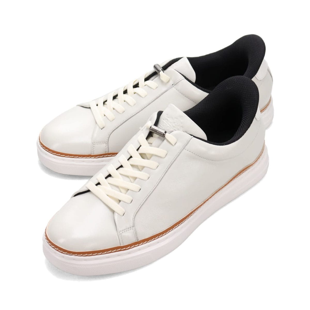 ビークラシック BEE CLASSIC　クイックフィット レザースニーカー　CB6050 WHITE 25.0