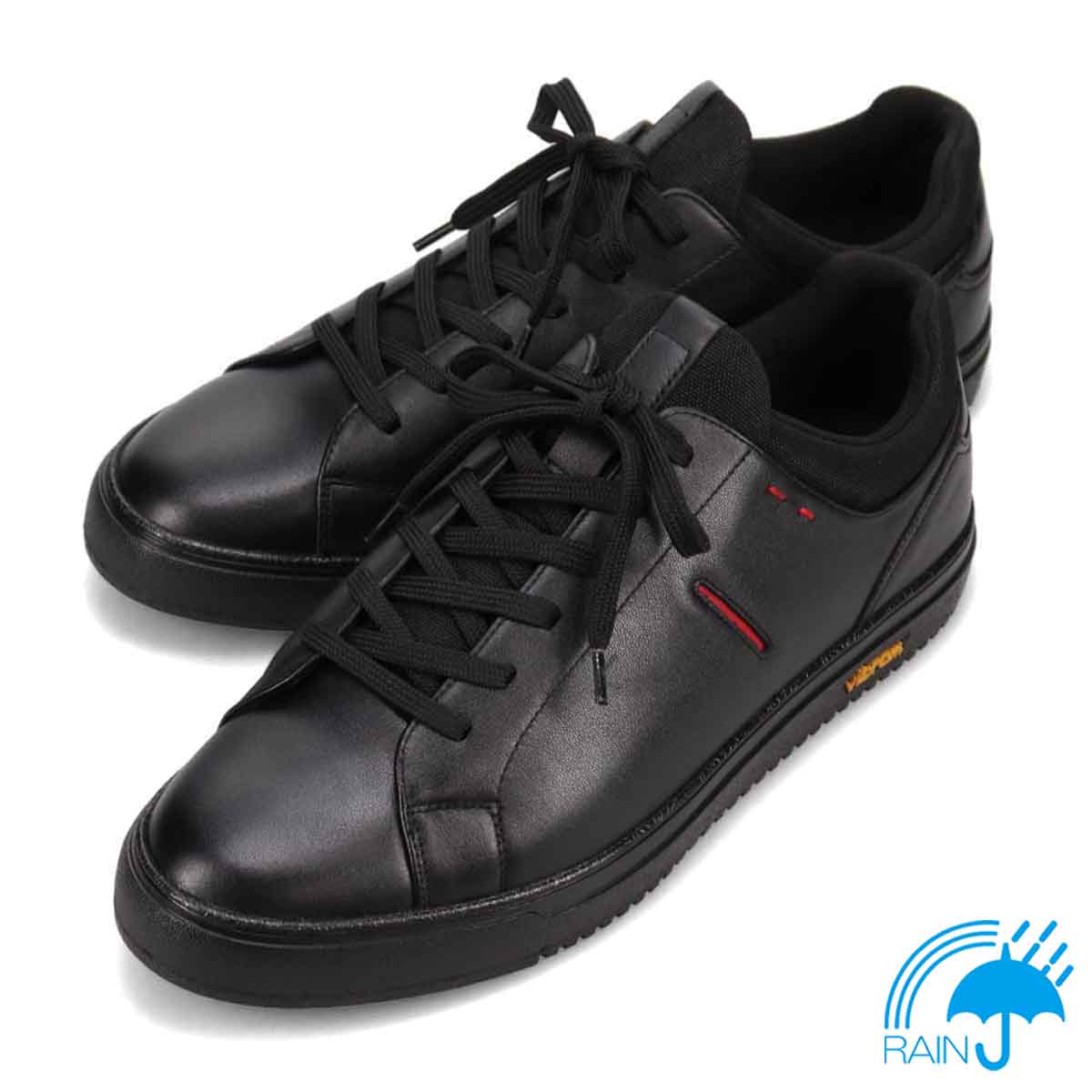 ビークラシック BEE CLASSIC　4cm4時間防水仕様 レザースニーカー　CB6055H BLACK 25.0