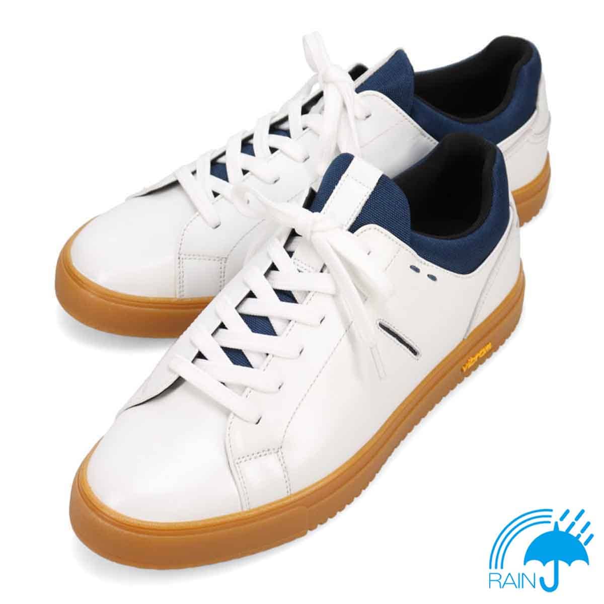 ビークラシック BEE CLASSIC　4cm4時間防水仕様 レザースニーカー　CB6055H WHITE 25.0