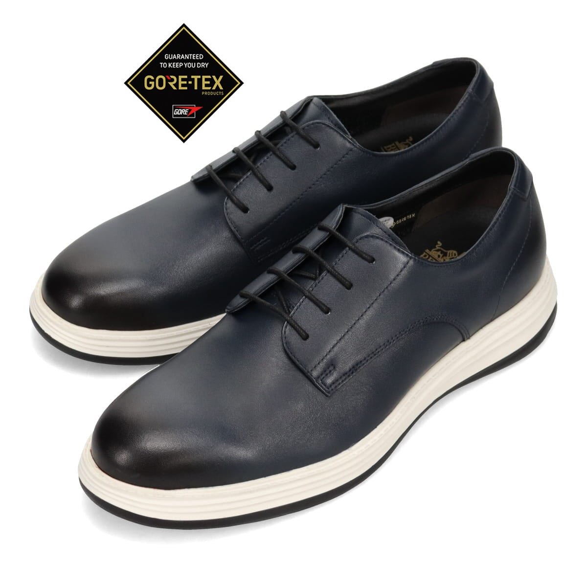 ビークラシック BEE CLASSIC 【GORE-TEX】ゴアテックス レースアップビジカジシューズ  CB7021G NAVY 25.0