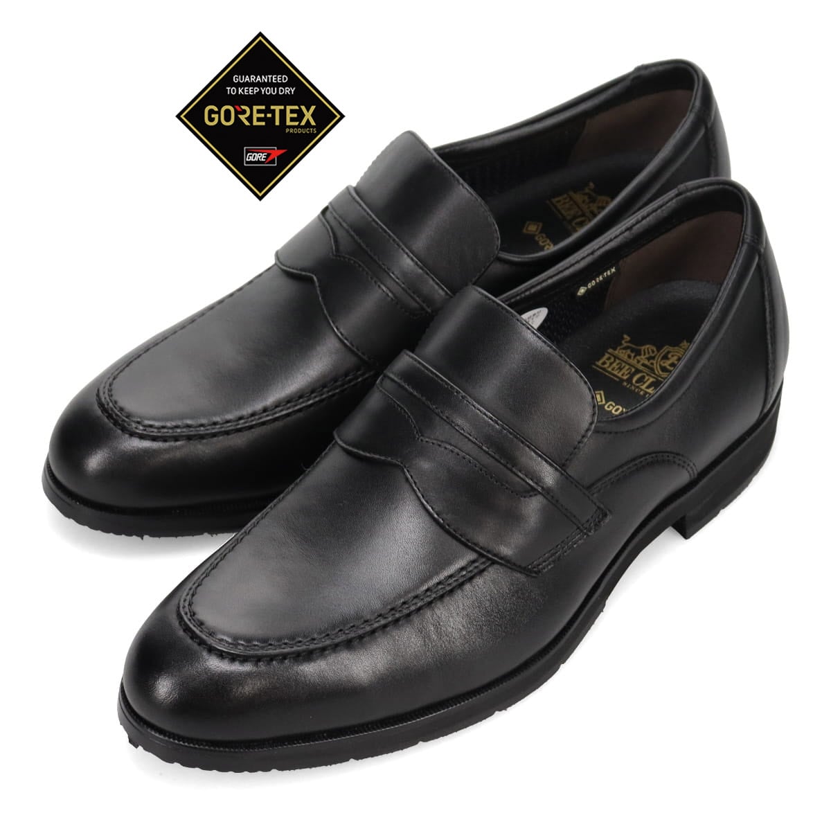 【GORE-TEX】ビークラシック BEE CLASSIC　ゴアテックス コインローファー  CB7041G BLACK 25.0