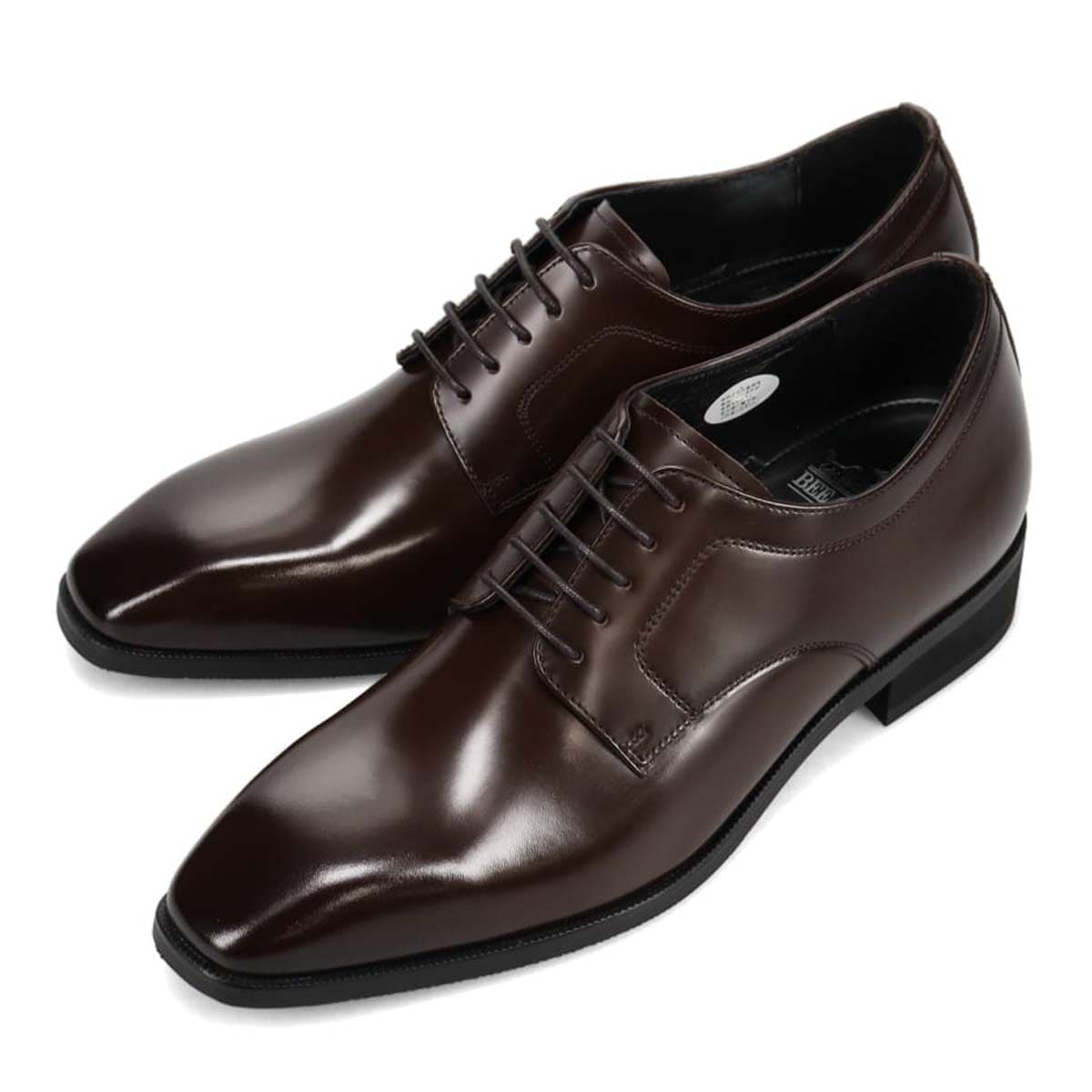 ビークラシック BEE CLASSIC　外羽根プレーントゥビジネスシューズ　CB8602 D-BROWN 25.0