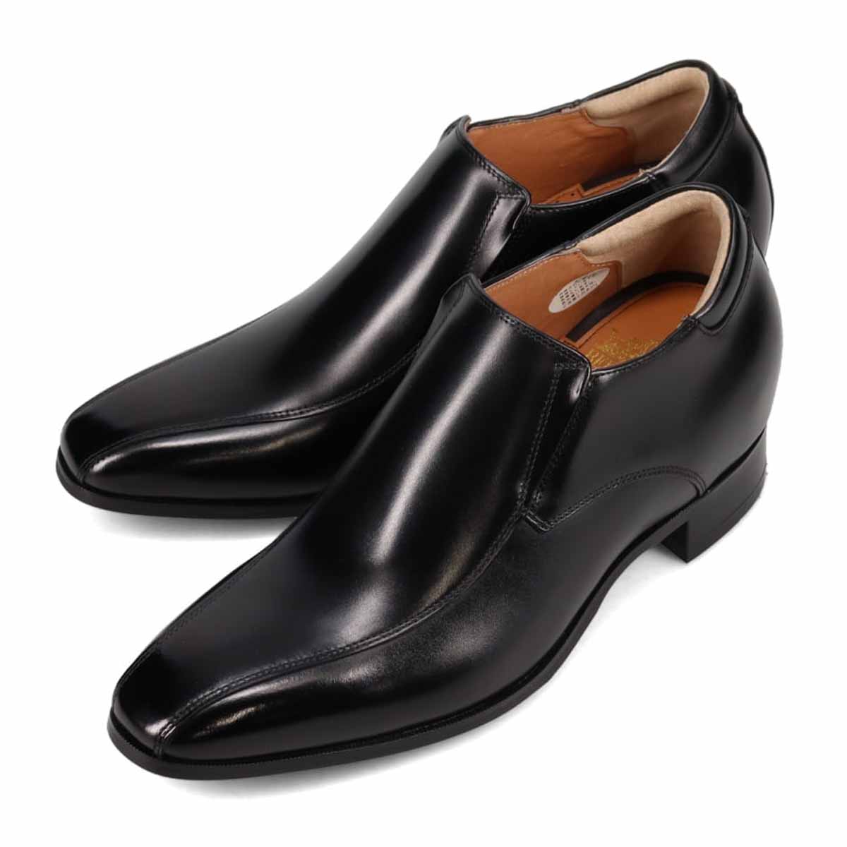 ビークラシック BEE CLASSIC　スワールモカ・スタイルアップシューズ  CB8703（ヒールアップ７cm） BLACK 25.0