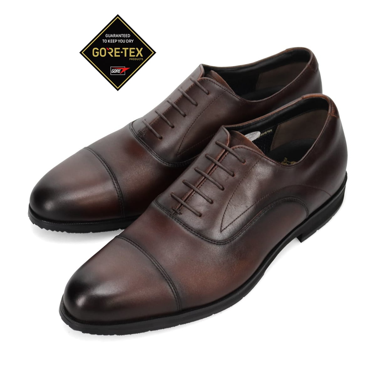 【大きいサイズ】ビークラシック BEE CLASSIC 【GORE-TEX】ゴアテックス 内羽根ストレットチップ・ビジネスシューズ  CBK7005G D-BROWN 28.0