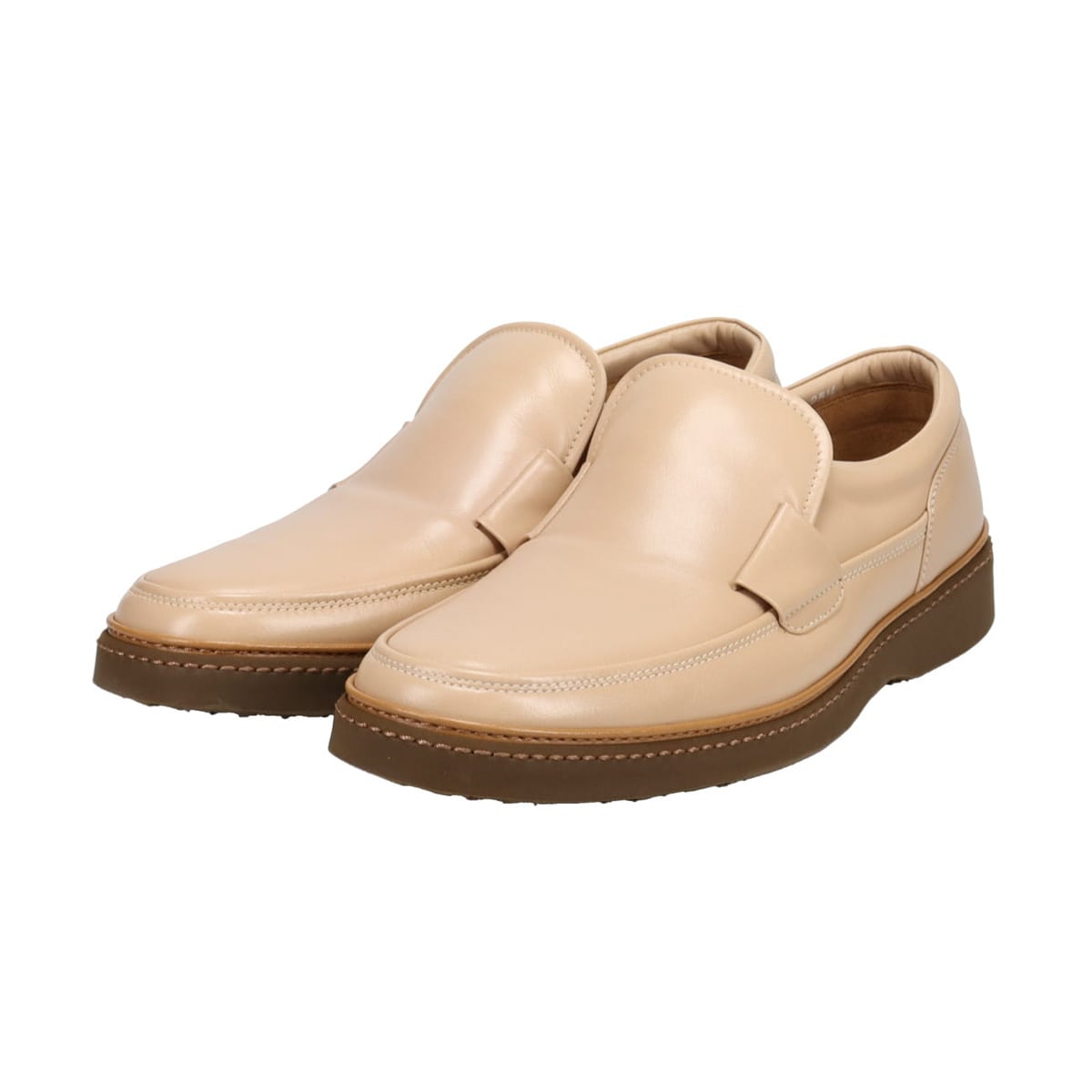 DAKS モカシンカジュアルスリップオンシューズ DA2004 BEIGE 25.0