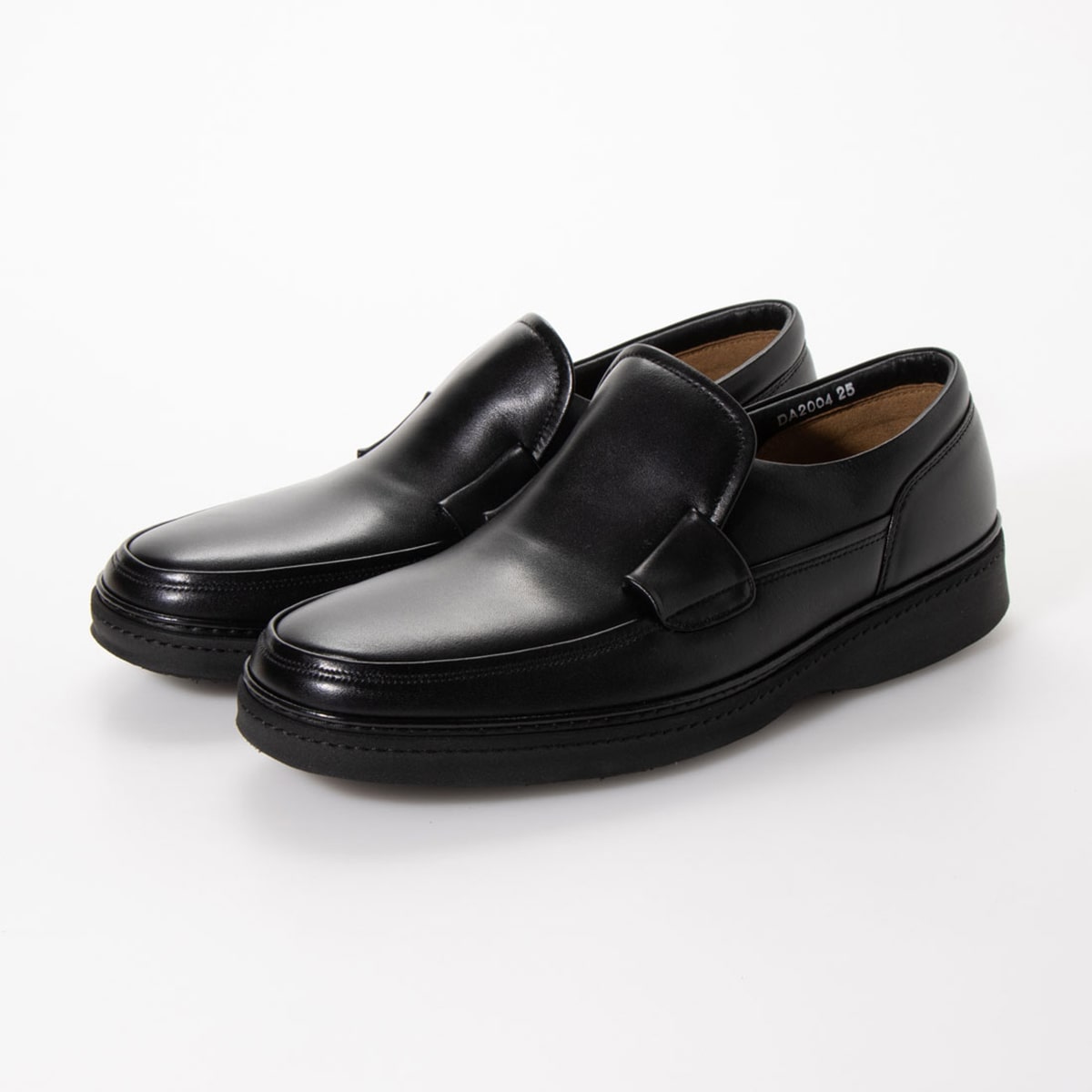 DAKS モカシンカジュアルスリップオンシューズ DA2004 BLACK 25.0