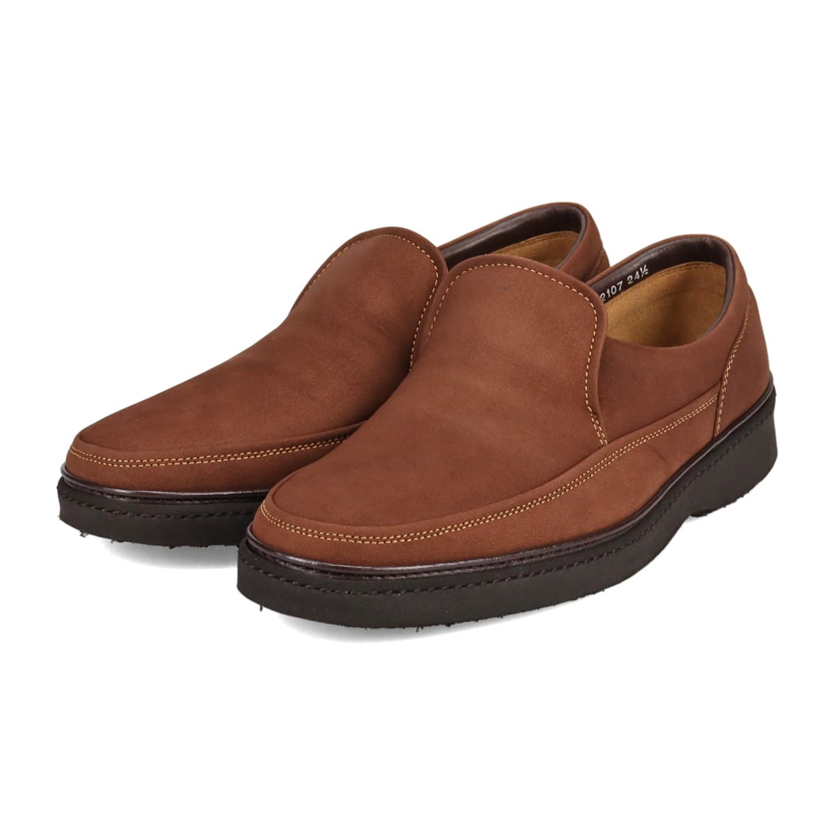 ダックス DAKS ふんわり柔らかな足当たり！DAKSスリッポンシューズ DA2107 D-BROWN-N 25.0