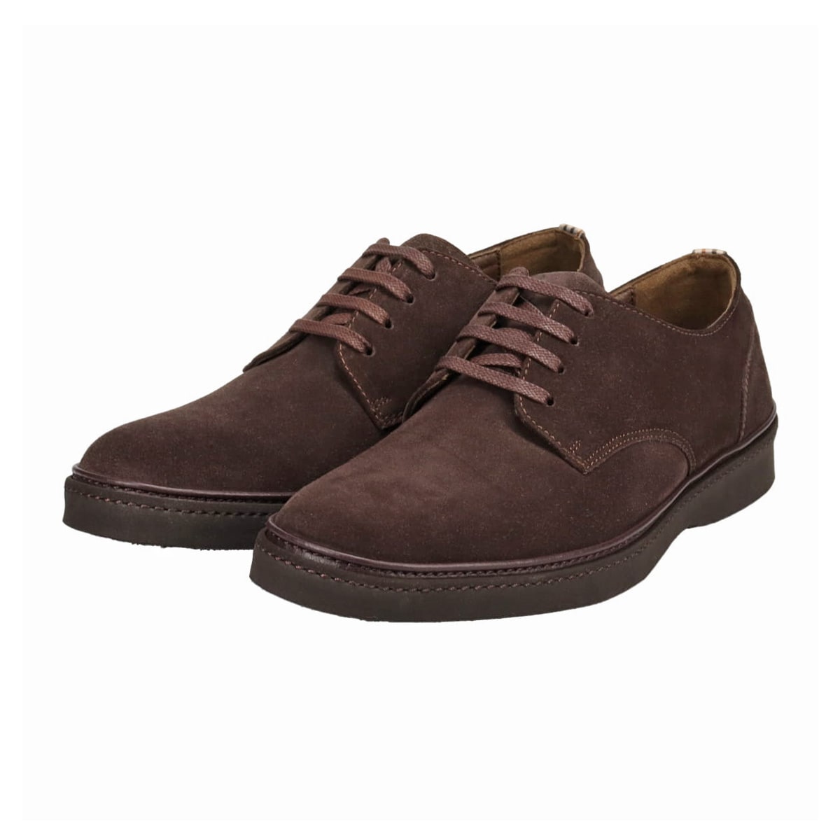 DAKS　外羽根プレーントウ・カジュアルシューズ DA2147 D-BROWN-VELOURS 25.0