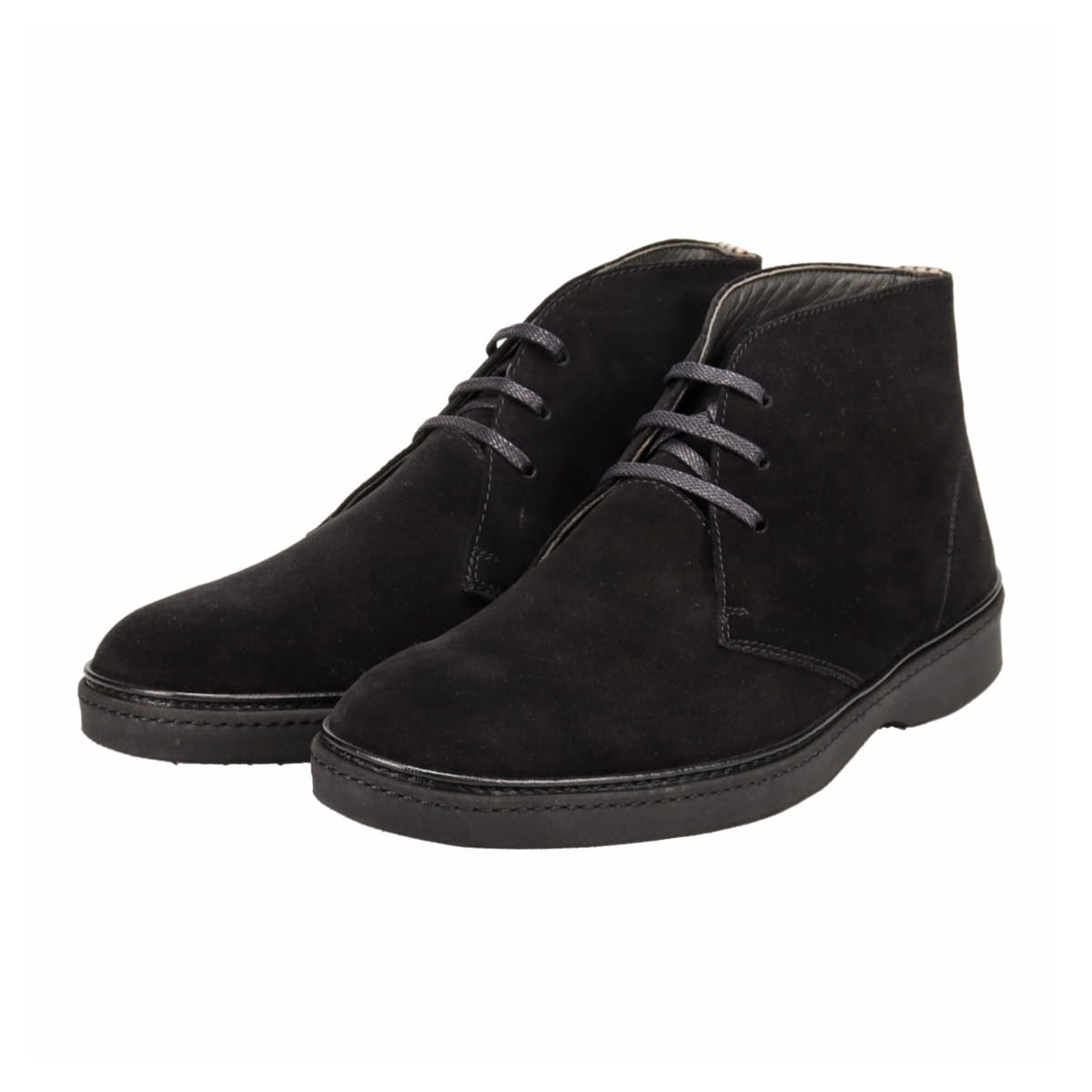 DAKS　レースアップ・ドレスブーツ DA2148 BLACK-VELOURS 25.0