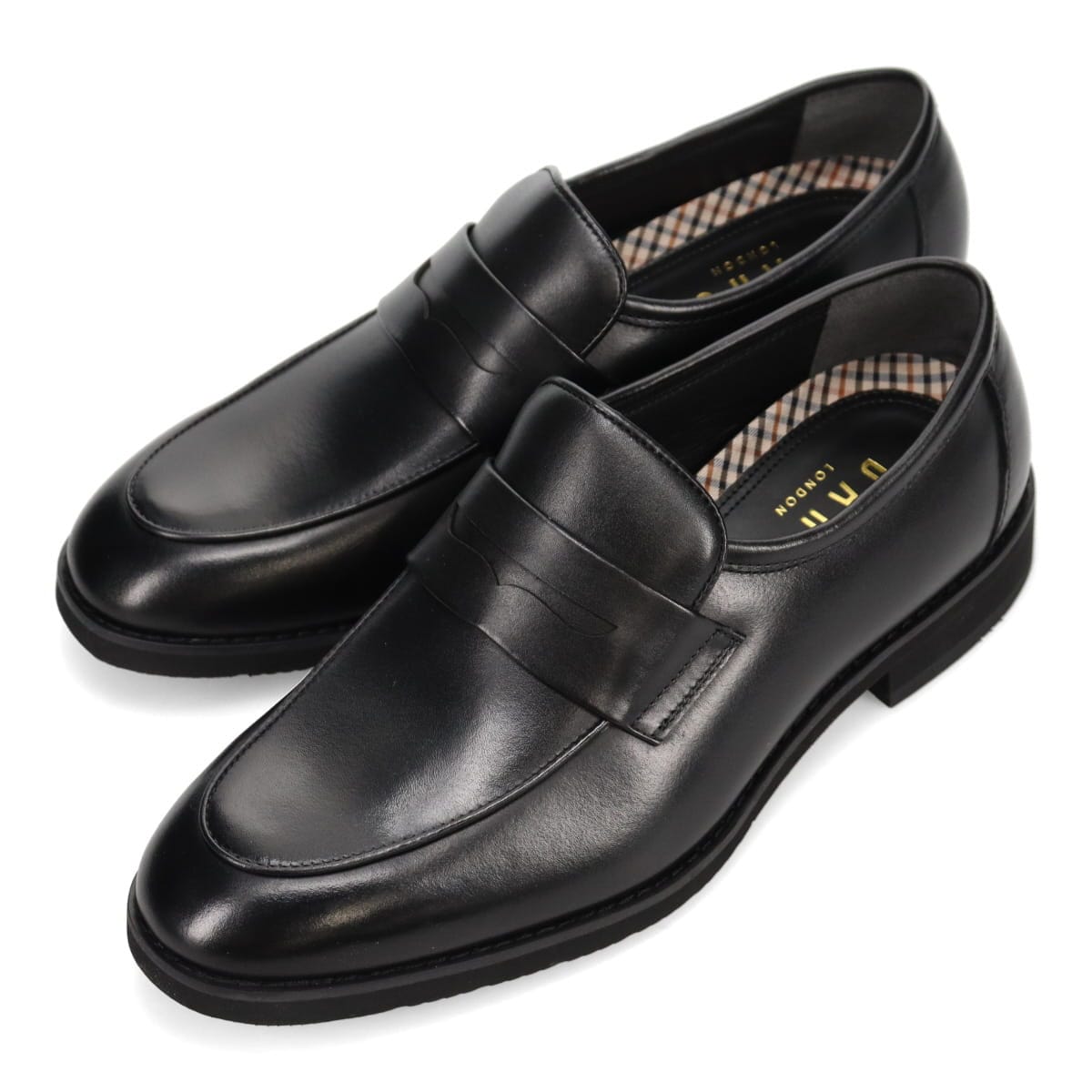 ダックス DAKS 撥水性のスコッチガード仕様 ４E スリッポン ビジネスシューズ　DA3120 BLACK 25.0