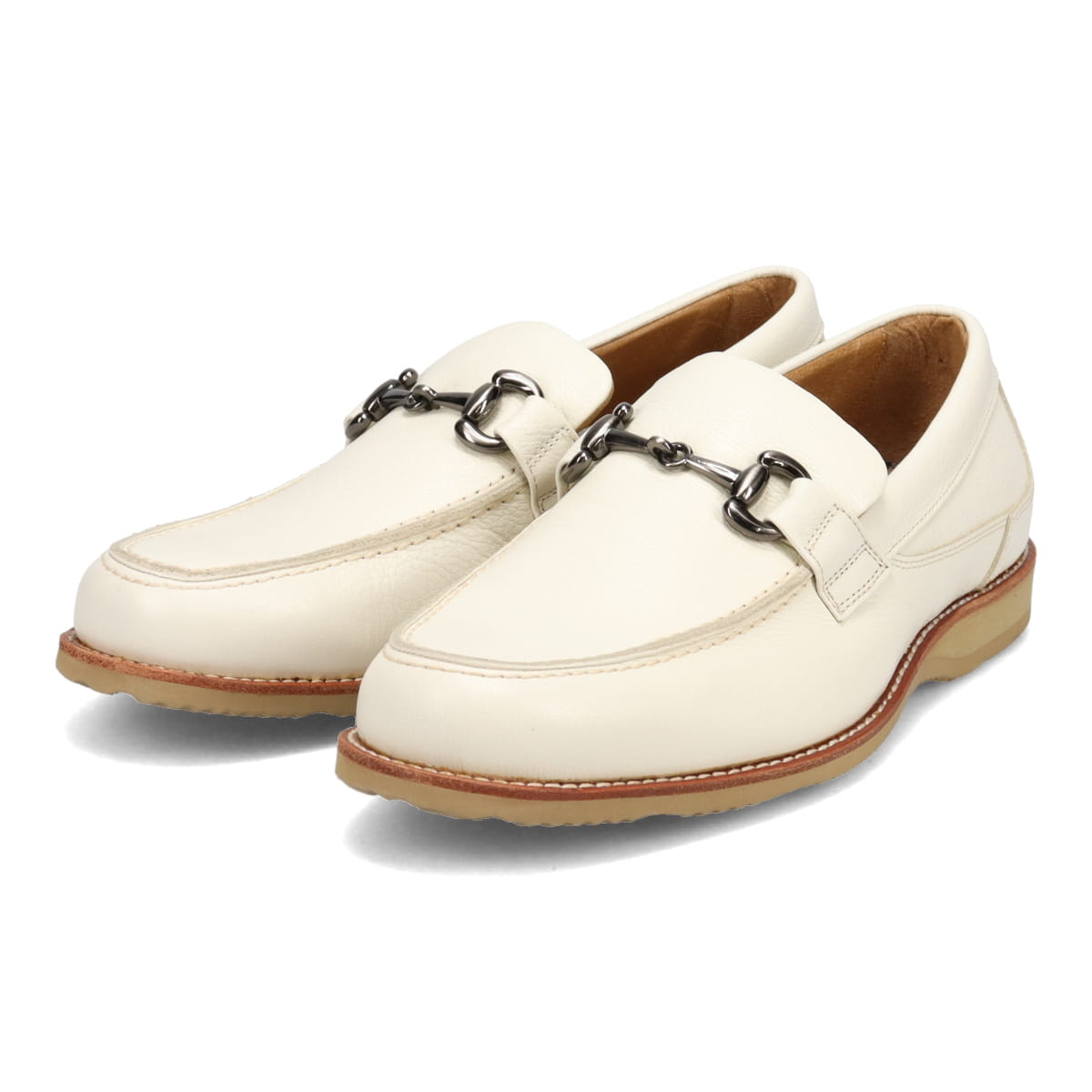 DAKS　ビット付きスリップオン・ビジカジシューズ DA5220 WHITE 25.0