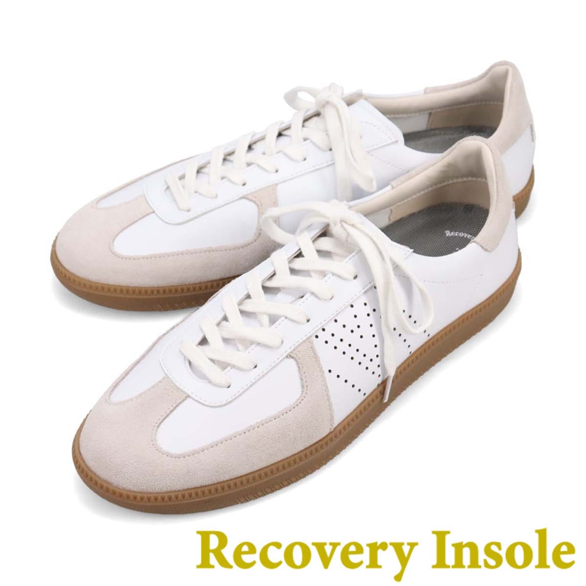 モデロ MODELLO 「リカバリーインソール」搭載で指圧効果により血行を115％促進。カジュアルスニーカー　DM10R WHITE 25.0