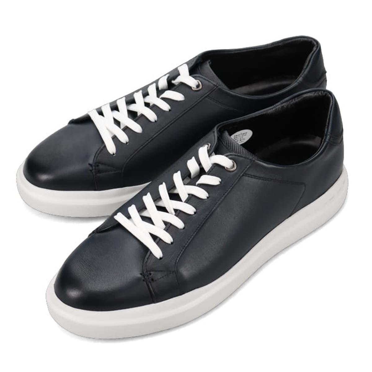 モデロ MODELLO レースアップカジュアルレザースニーカー　DM2751 NAVY 25.0