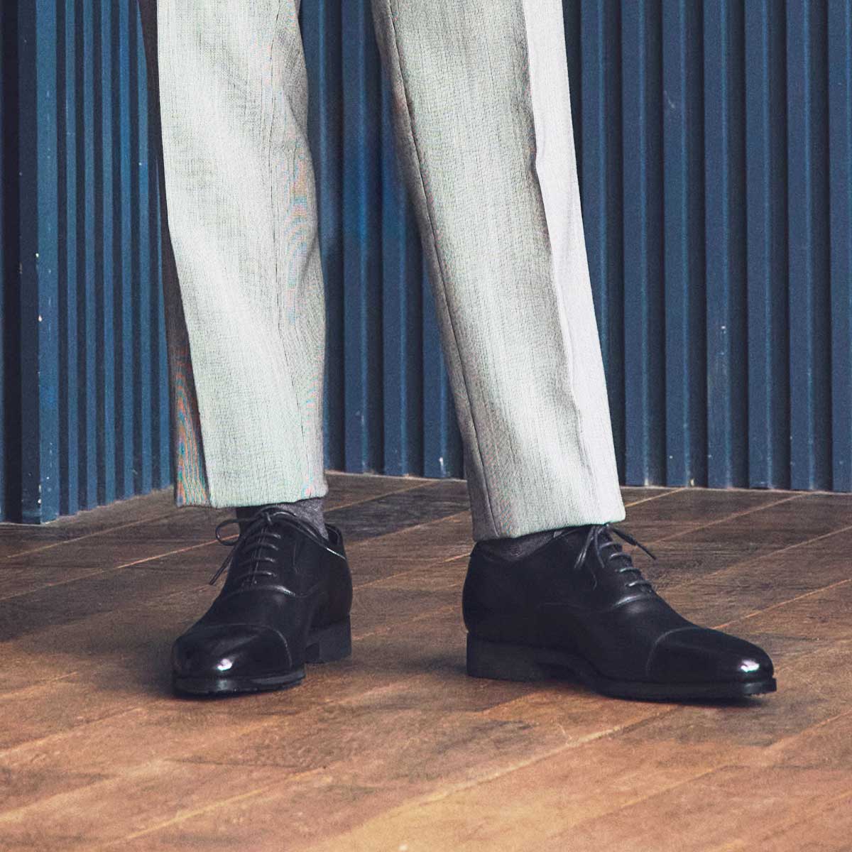 【GORE-TEX】モデロ MODELLO ゴアテックス搭載  内羽根ストレートチップ・ビジネスシューズ　DM2801G BLACK 25.0
