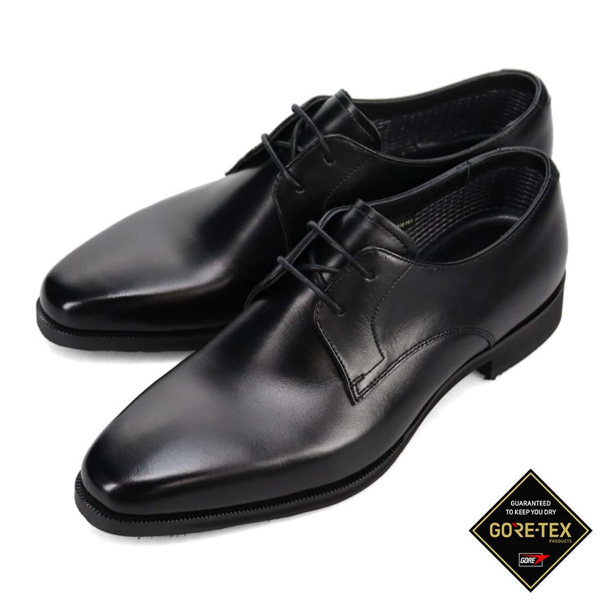 【GORE-TEX】モデロ MODELLO　ゴアテックス 外羽根プレーントゥドレスシューズ　DM2802G BLACK 25.0