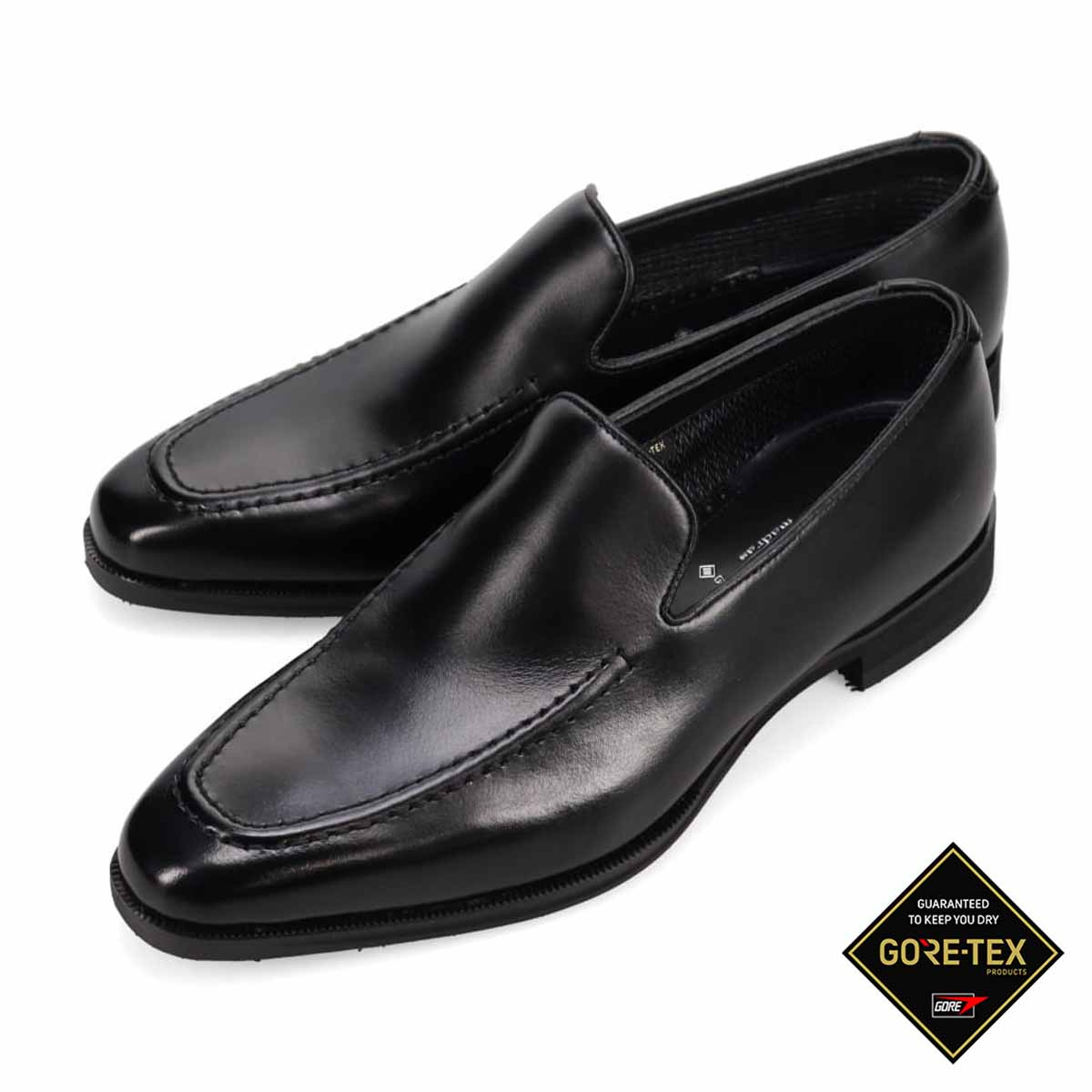 【GORE-TEX】モデロ MODELLO ゴアテックス スリッポンドレスシューズ　DM2805GH BLACK 25.0