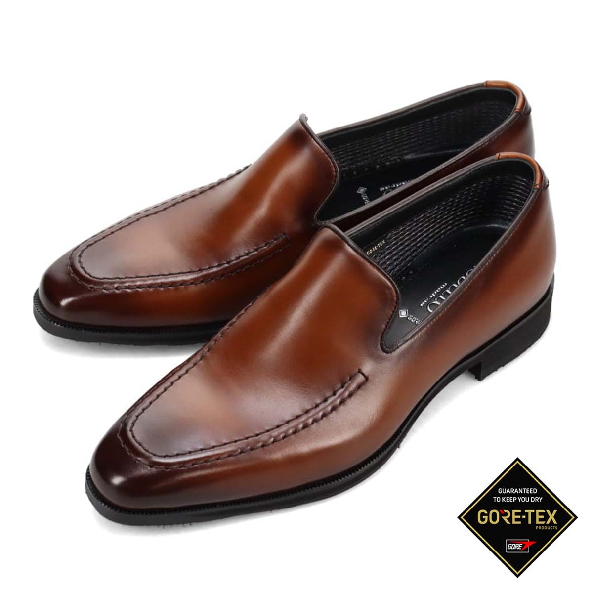 【GORE-TEX】モデロ MODELLO ゴアテックス スリッポンドレスシューズ　DM2805G D-BROWN 25.0