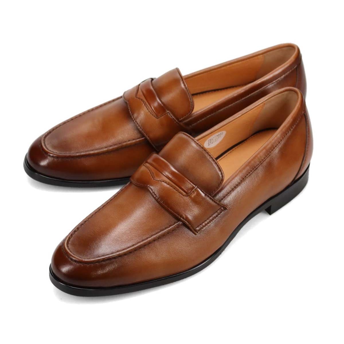 世界初のカバロス加工シリーズ　モデロ MODELLO スリッポンシューズ　DM3344 BROWN 25.0